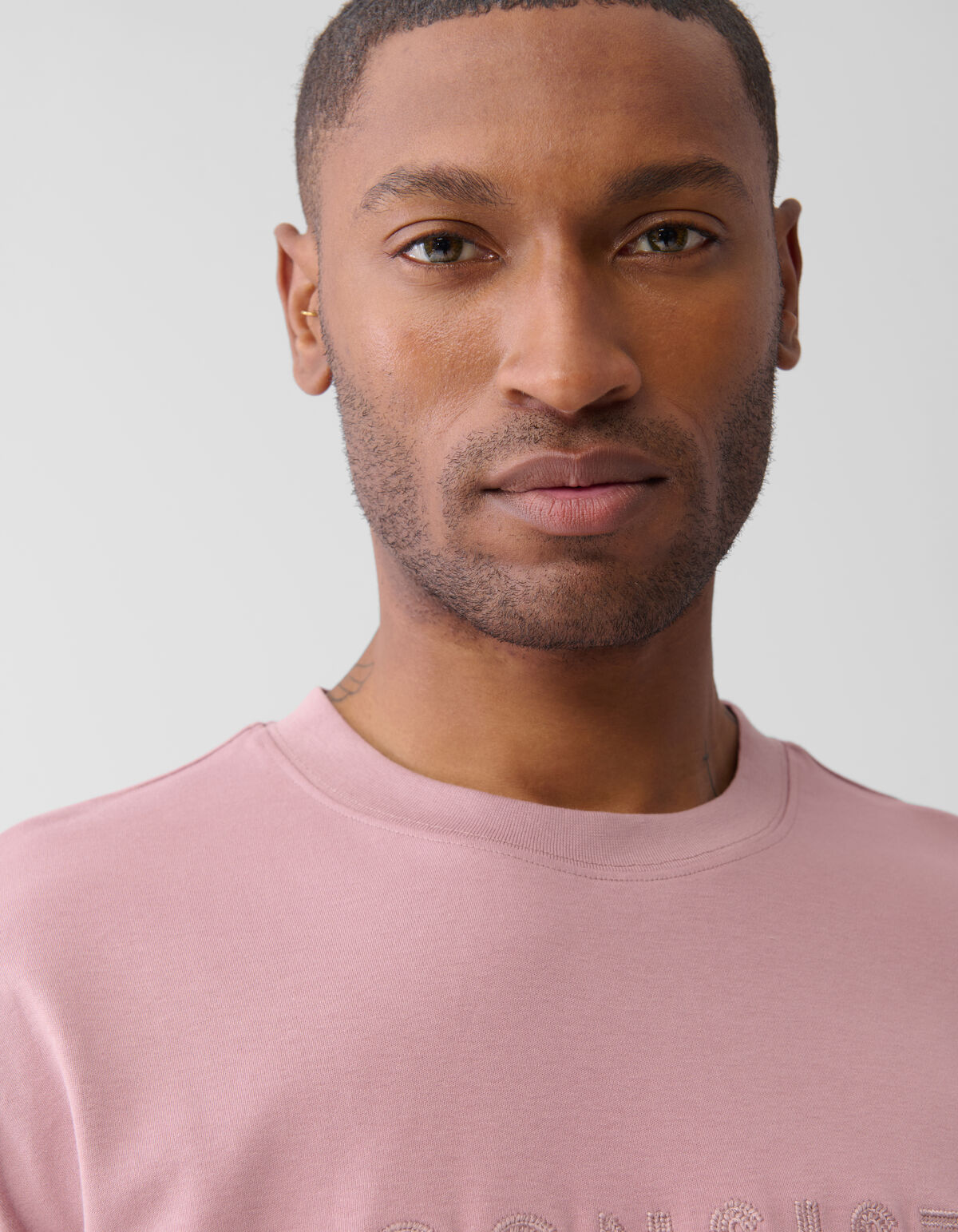 Stickerei Kunstwerk T-shirt Rosa SHOEBY MEN