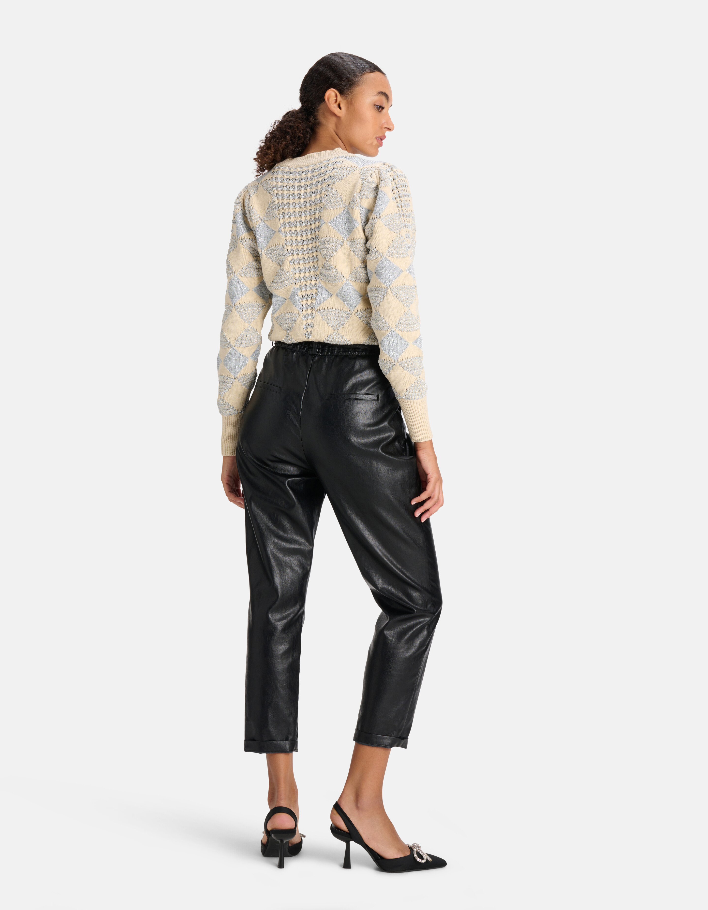 Lurex-Glitzer-Pullover Silber SHOEBY WOMEN