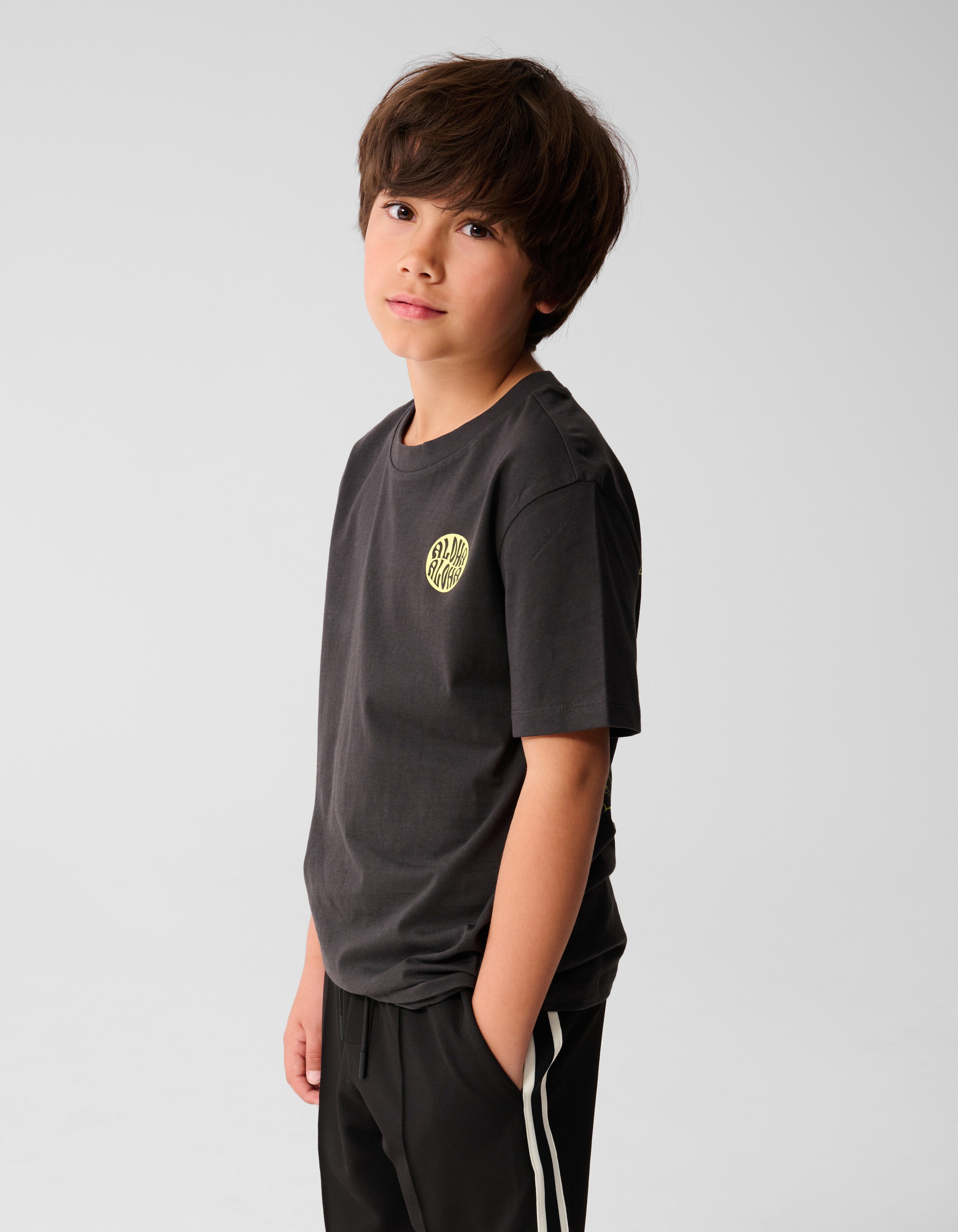 Aloha Artwork T-shirt Dunkelgrau SHOEBY BOYS