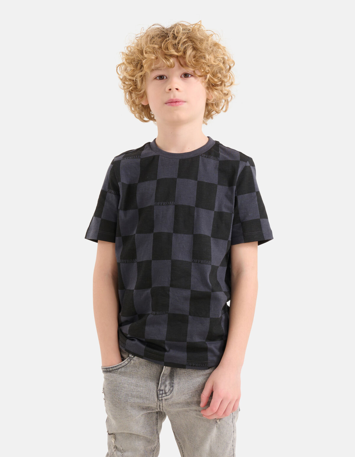Printed T-shirt Zwart SHOEBY BOYS