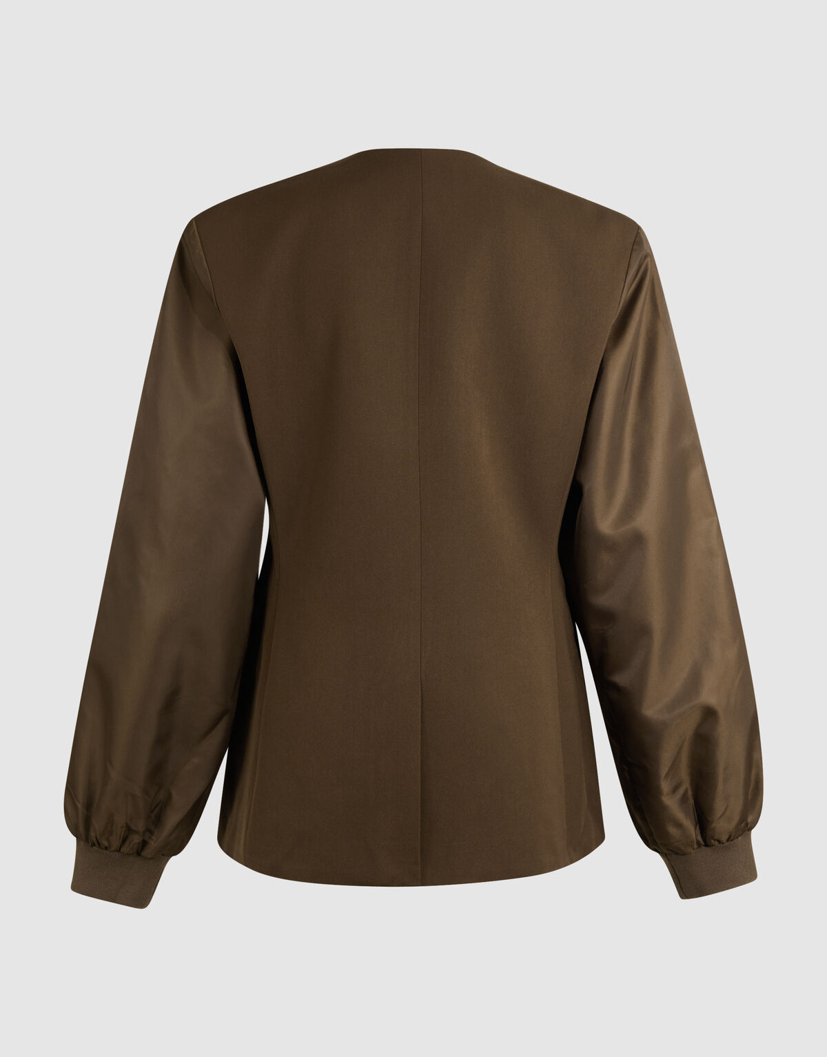 Mix Sleeve Blazer Khaki SHOEBY WOMEN