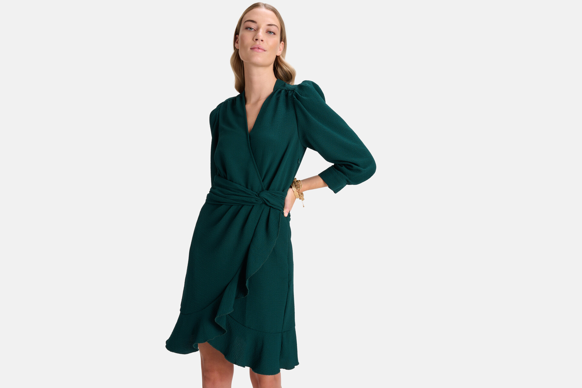 Drapiertes Kleid Grün von Fred SHOEBY WOMEN