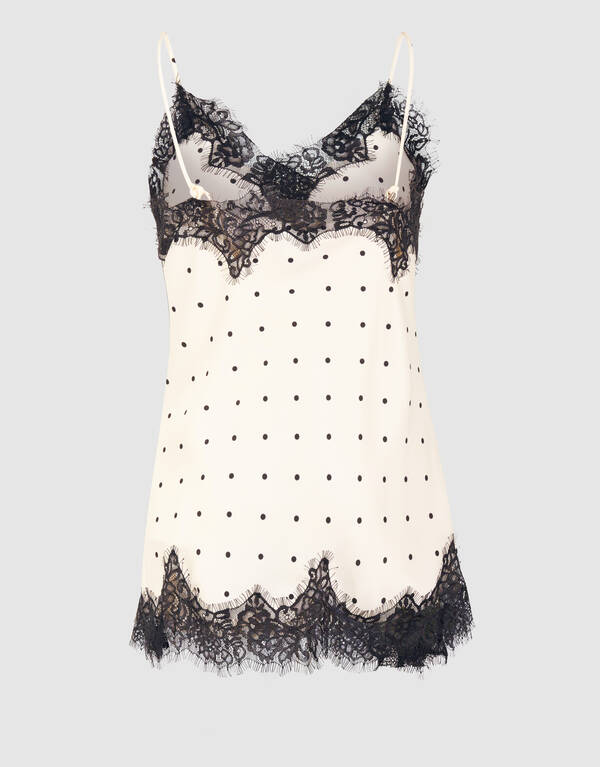 Polkadot Top Gebrochen Wei&szlig; von Monica SHOEBY WOMEN