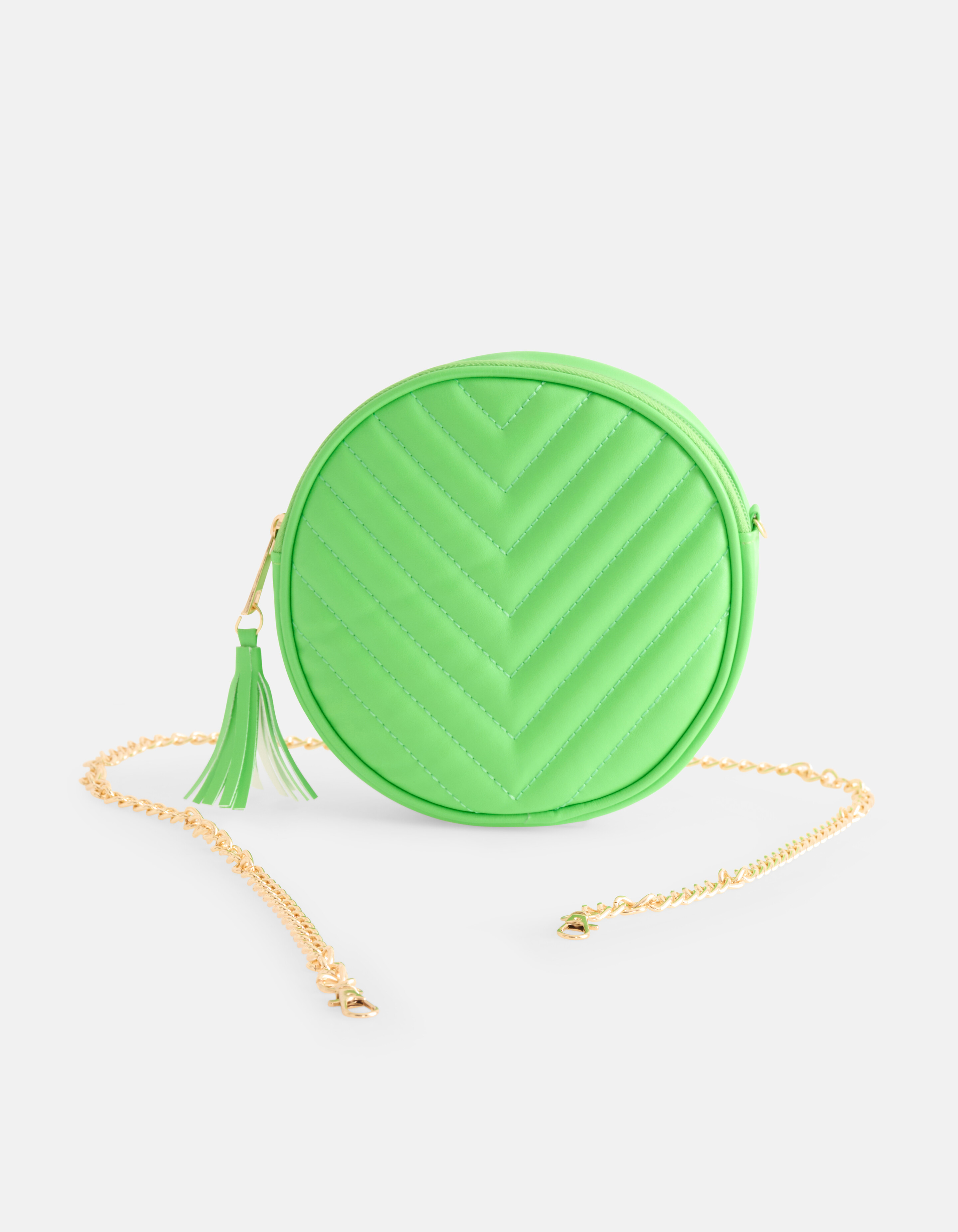 Runde gepolsterte Tasche Grün SHOEBY ACCESSOIRES