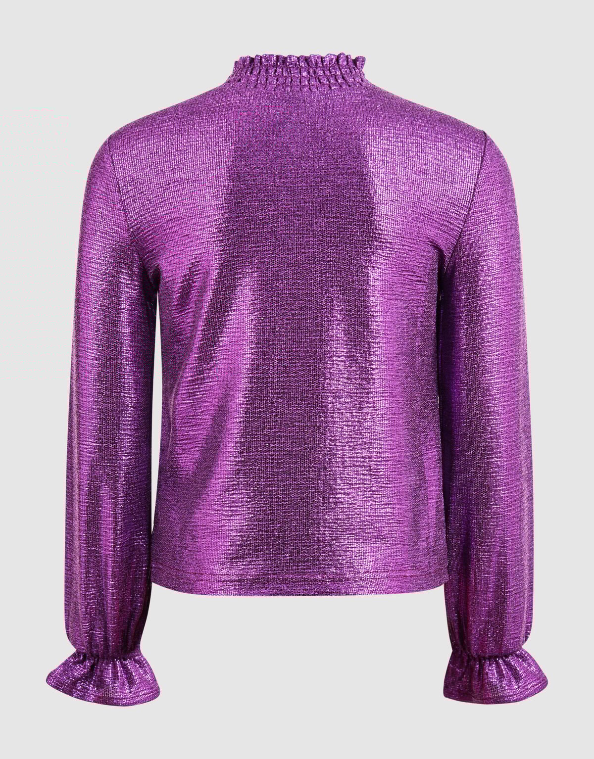 Metallic Langarmtop Schwarz Rosa/Violett SHOEBY GIRLS