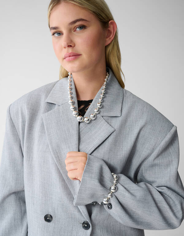 Beaded Armband Silber SHOEBY ACCESSOIRES