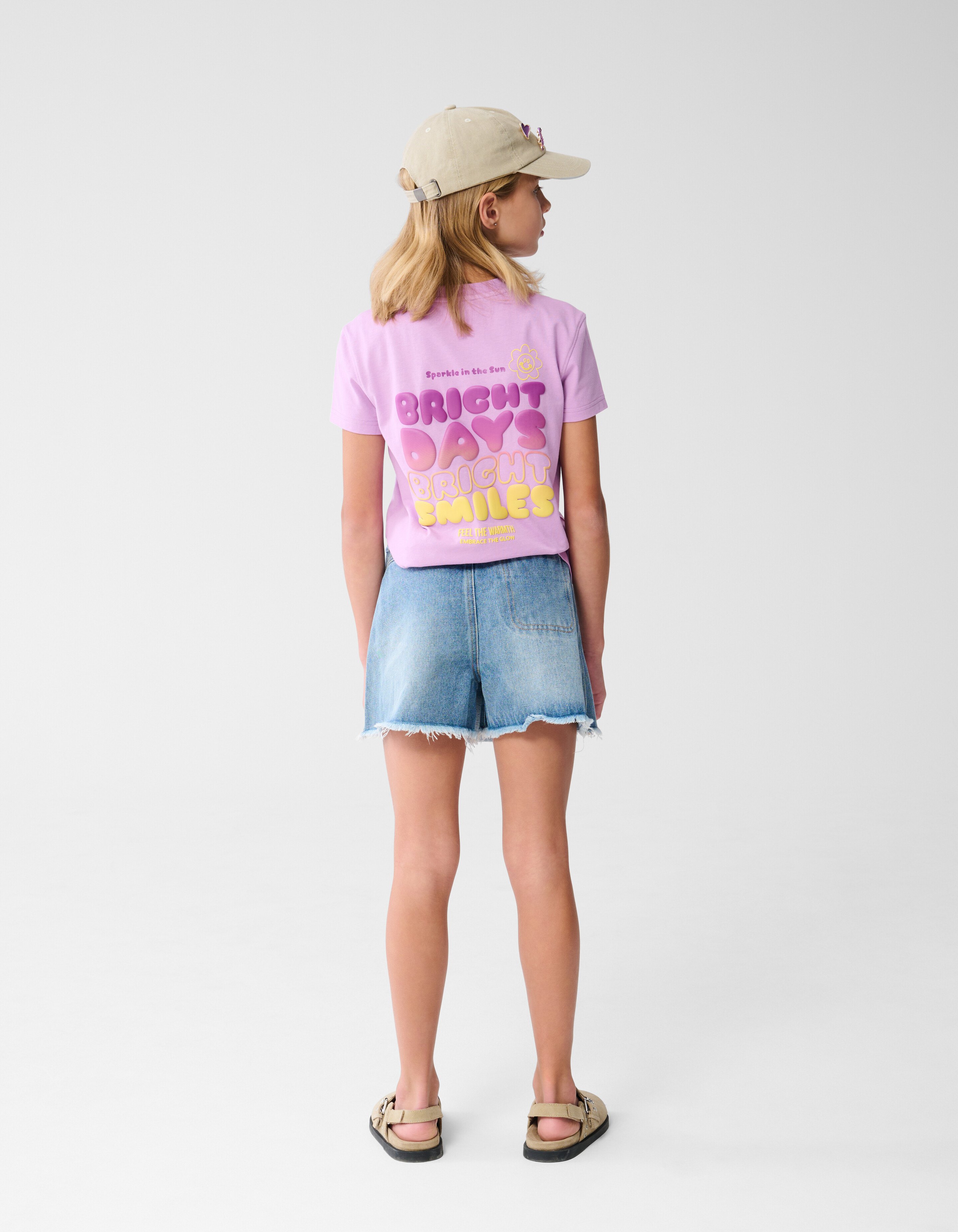 Helles Artwork T-shirt Hellviolett SHOEBY GIRLS