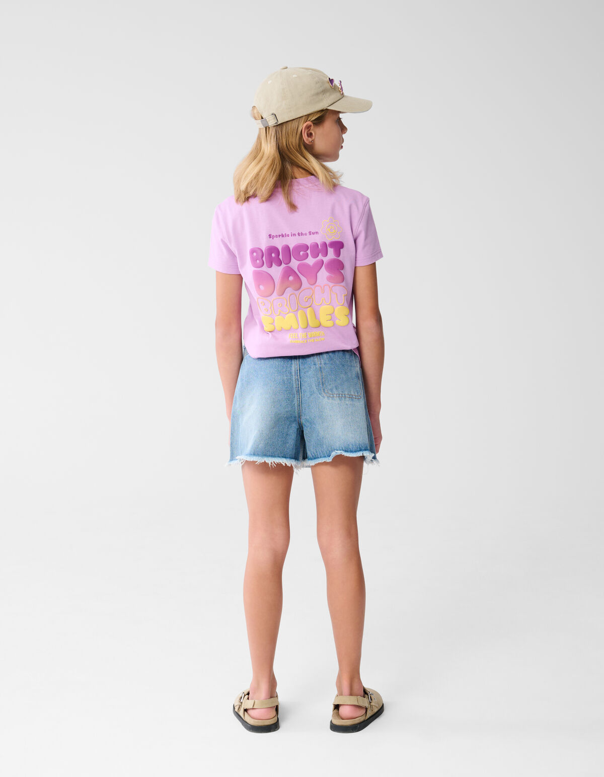 Helles Artwork T-shirt Hellviolett SHOEBY GIRLS