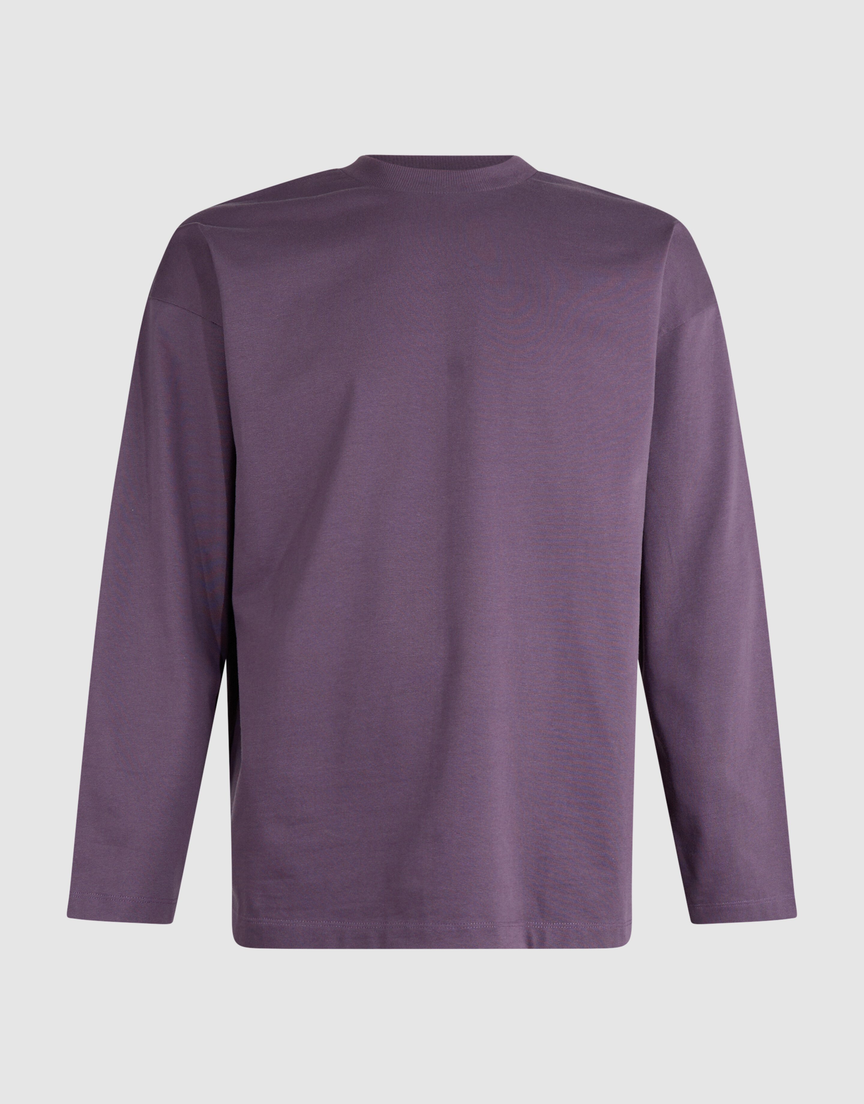 Basic-Langarmshirt in Relaxed Fit lila SHOEBY MEN