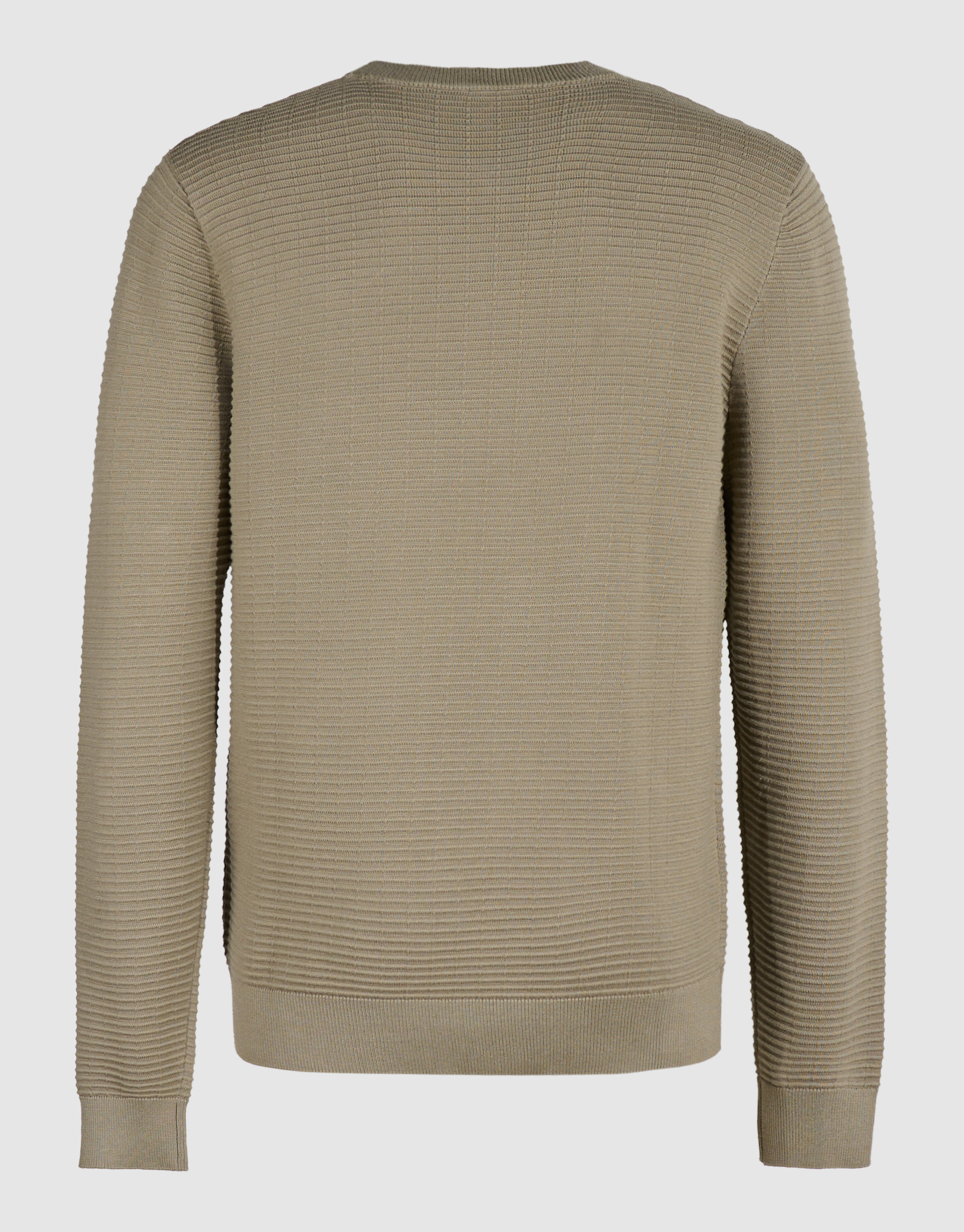 Rippstrick Pullover Grun SHOEBY MEN