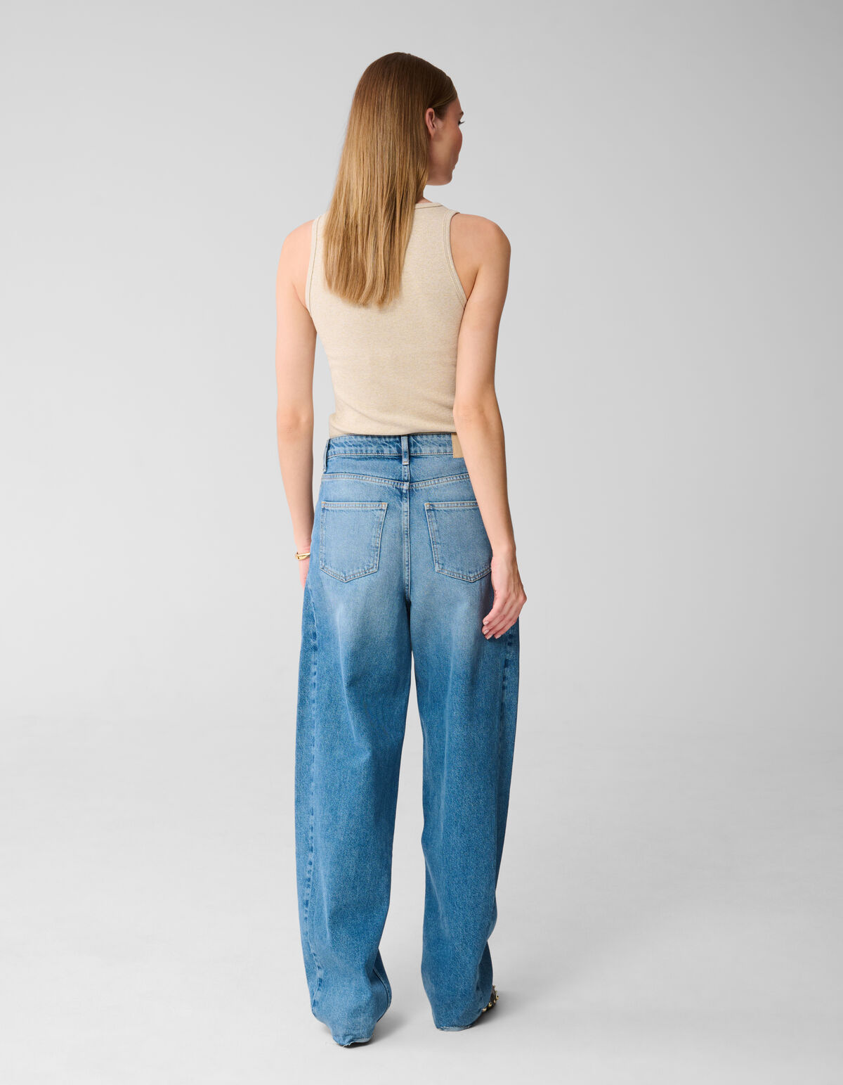 Lurex Shoeby Logo Tanktop Gold SHOEBY WOMEN