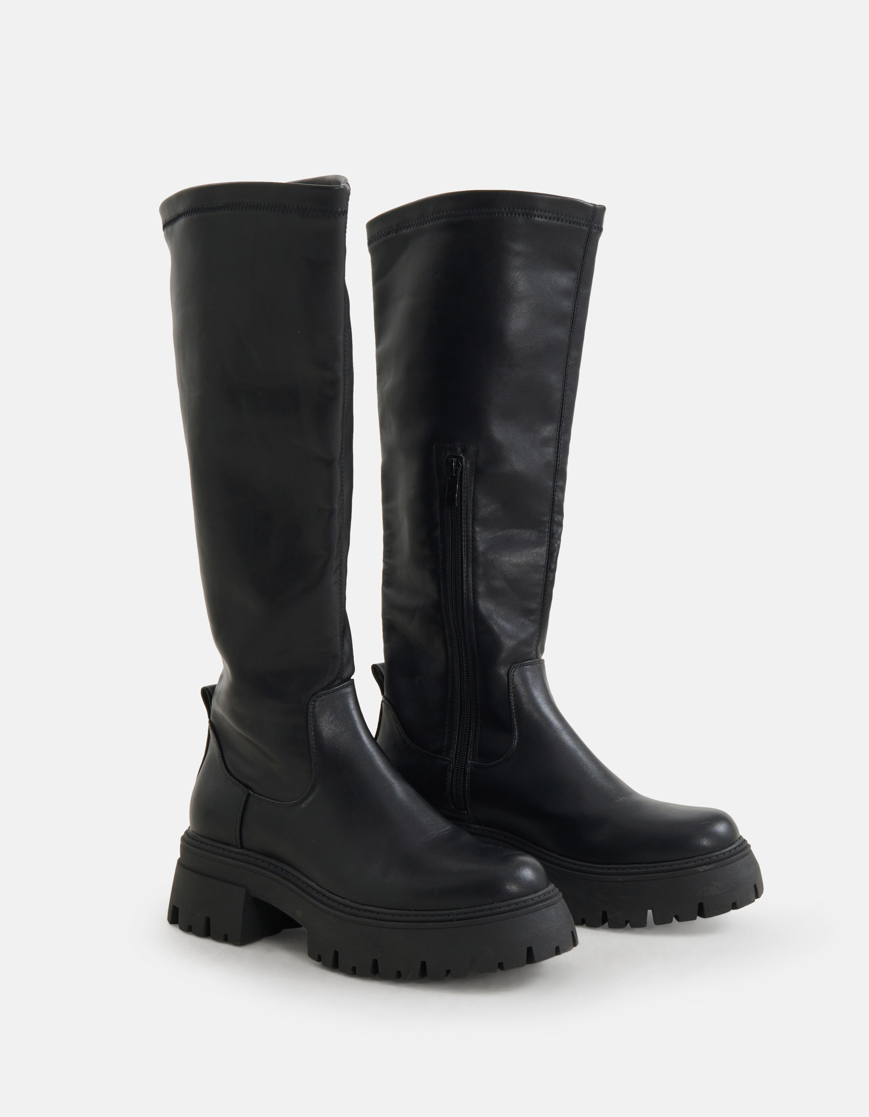 Chunky Stretch Stiefel Schwarz SHOEBY SHOES