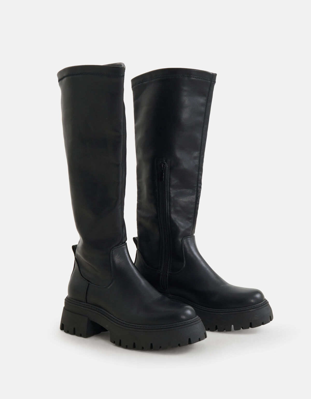 Chunky Stretch Stiefel Schwarz SHOEBY SHOES