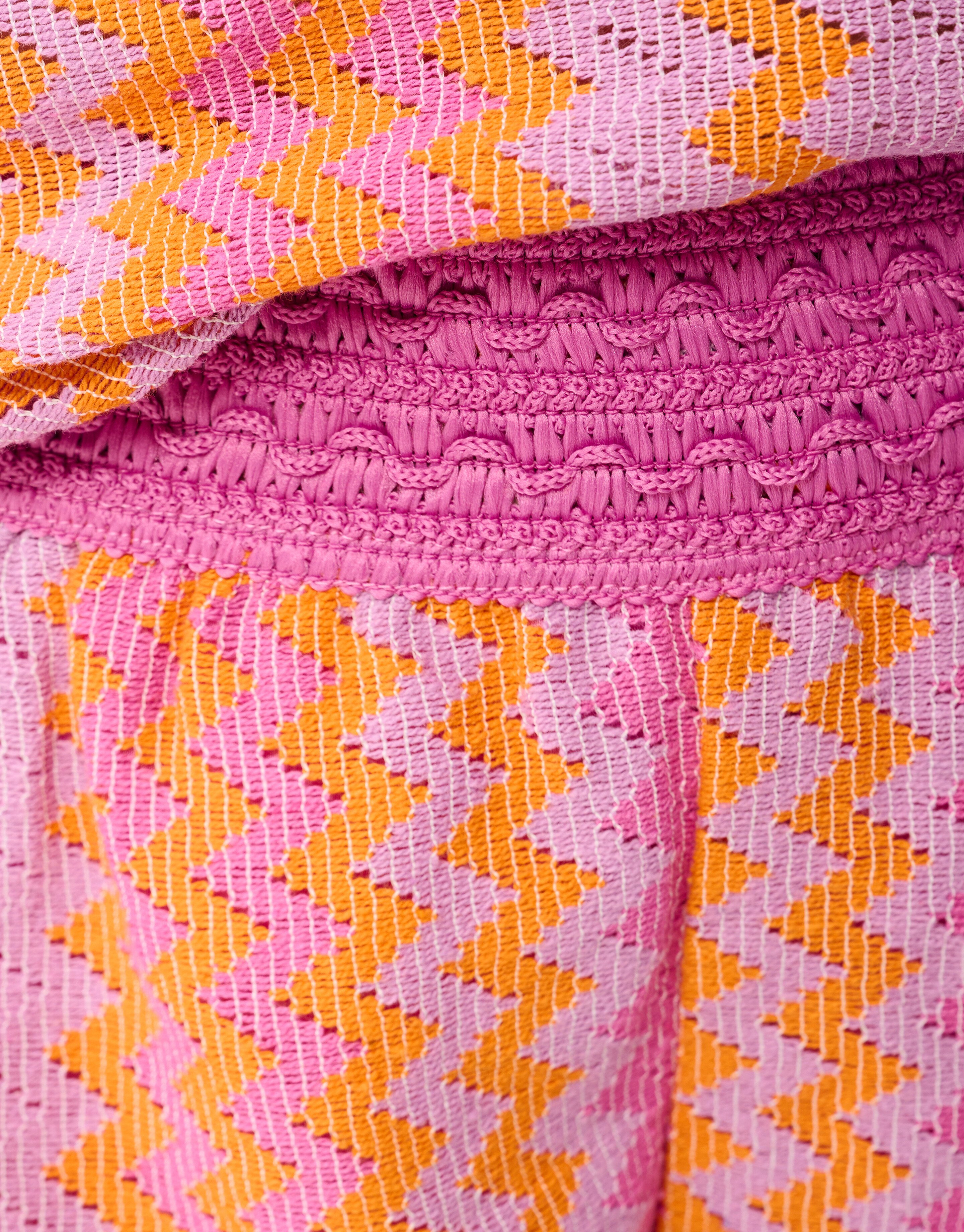 Zickzack gehäkelt kurz lila SHOEBY GIRLS
