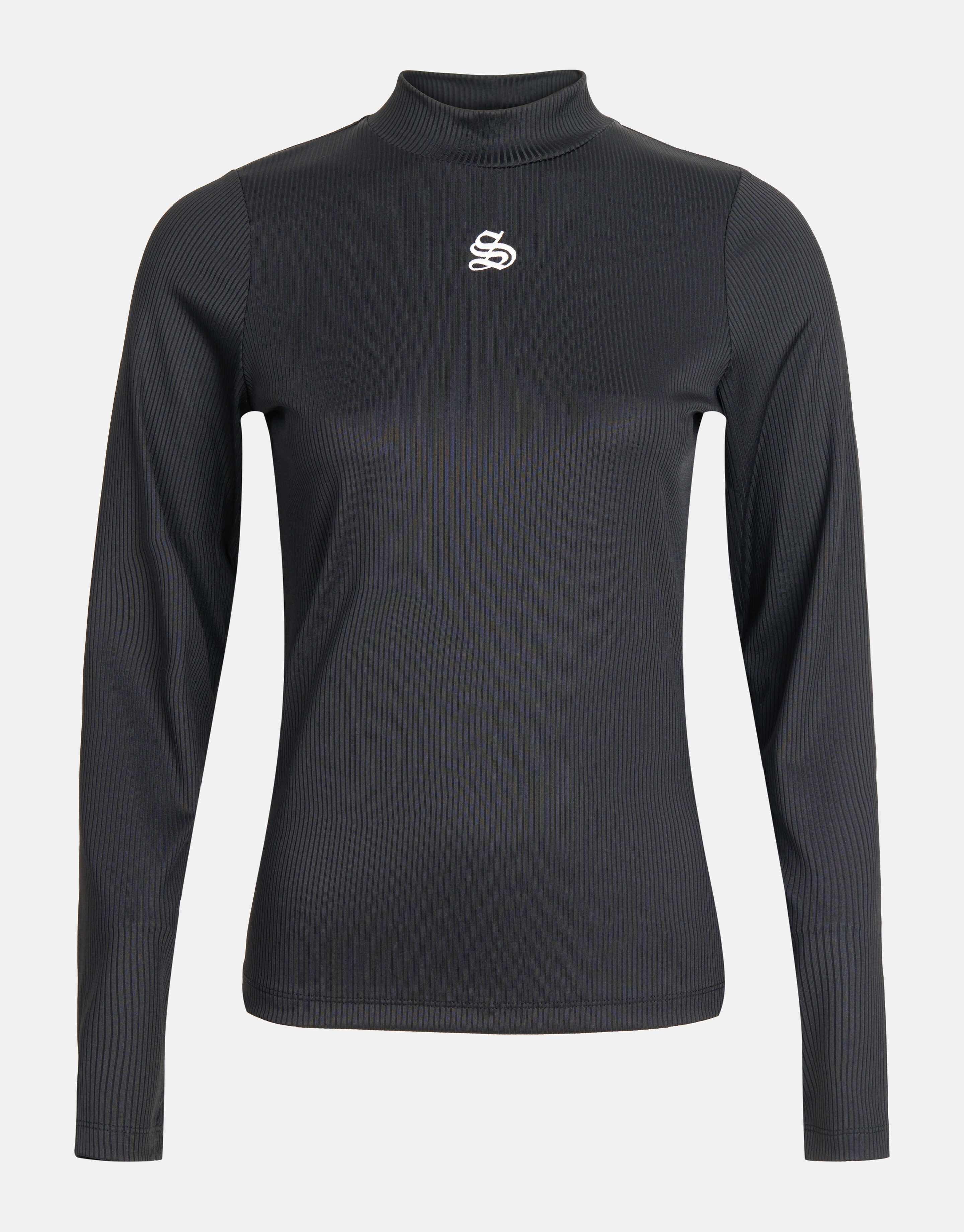Rippstrick-Rollkragenpullover Schwarz SHOEBY WOMEN