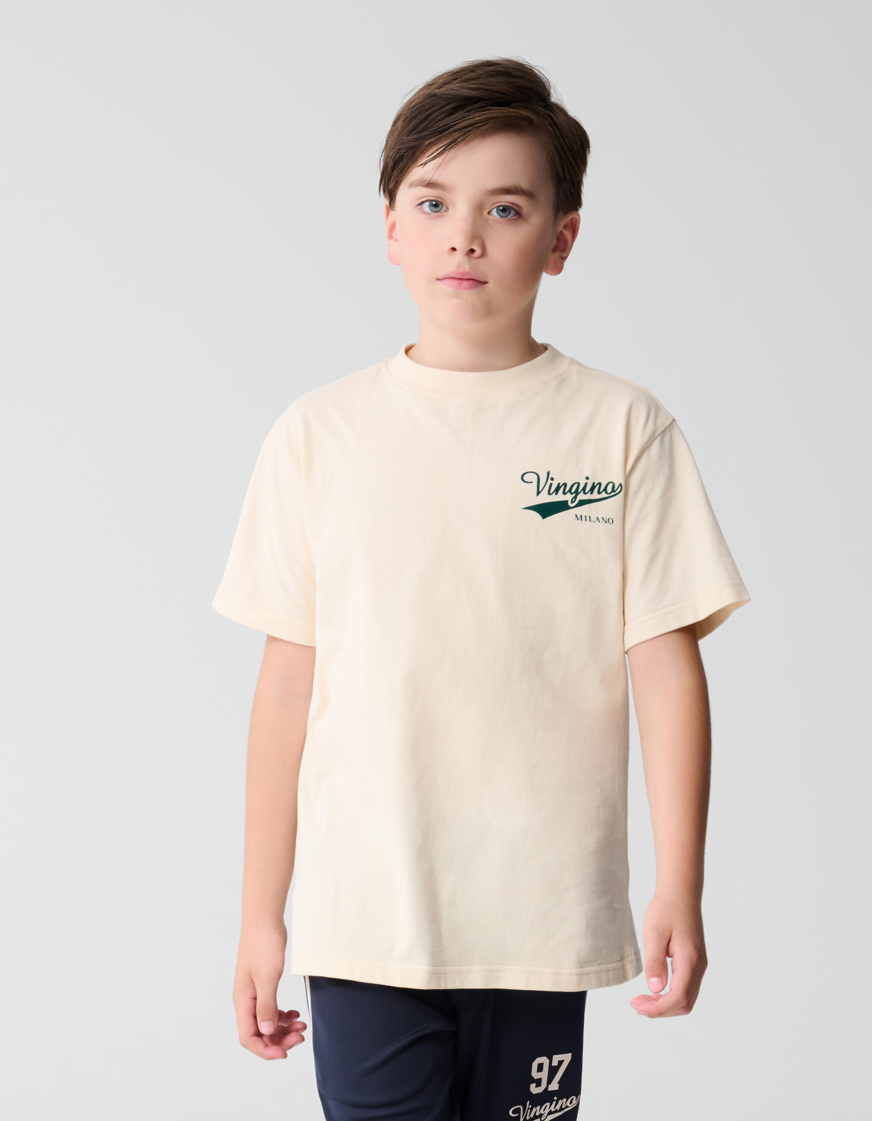 Kunstwerk T-Shirt Gebrochen Weiß SHOEBY BOYS