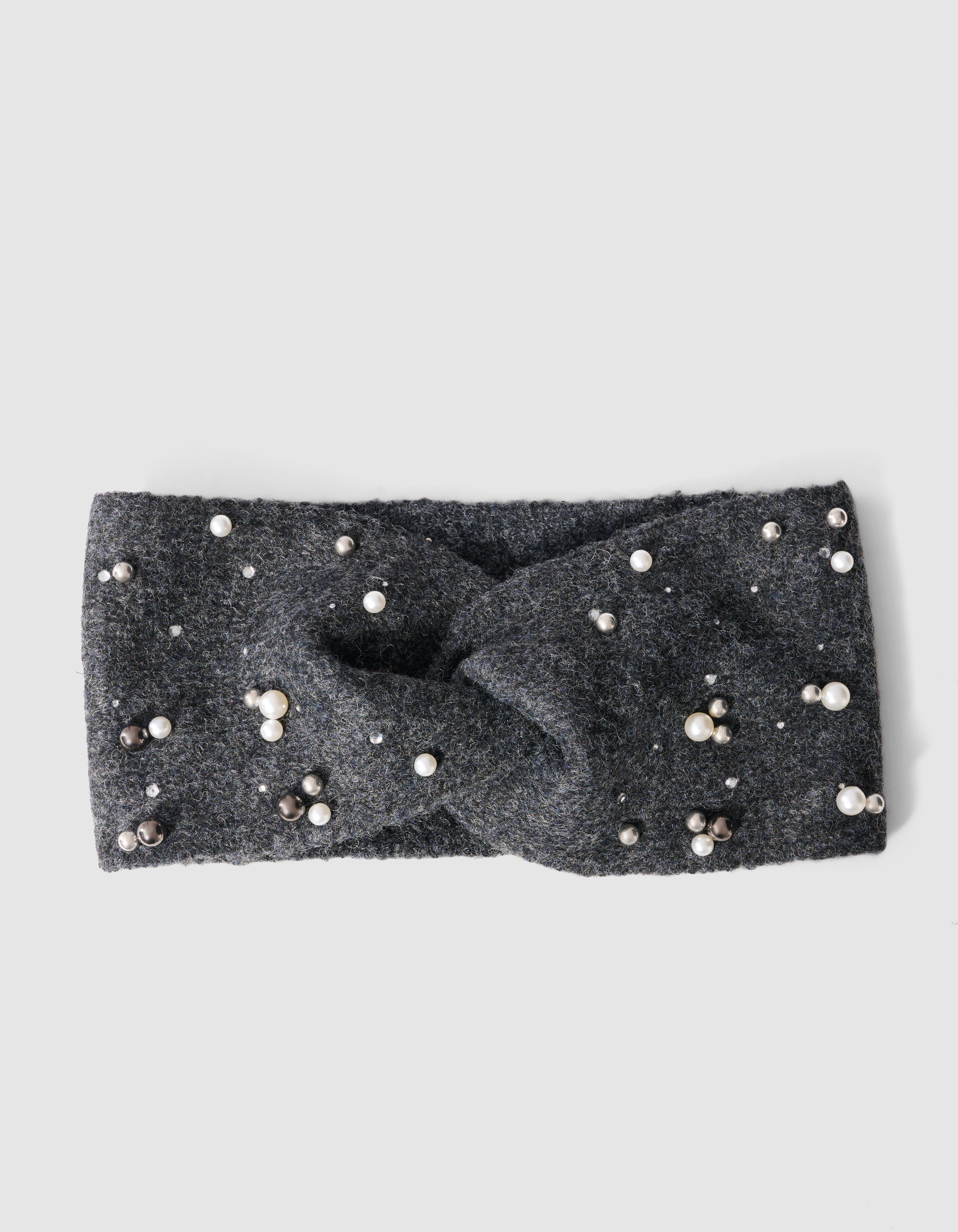 Beaded Haarband Dunkelgrau SHOEBY ACCESSOIRES