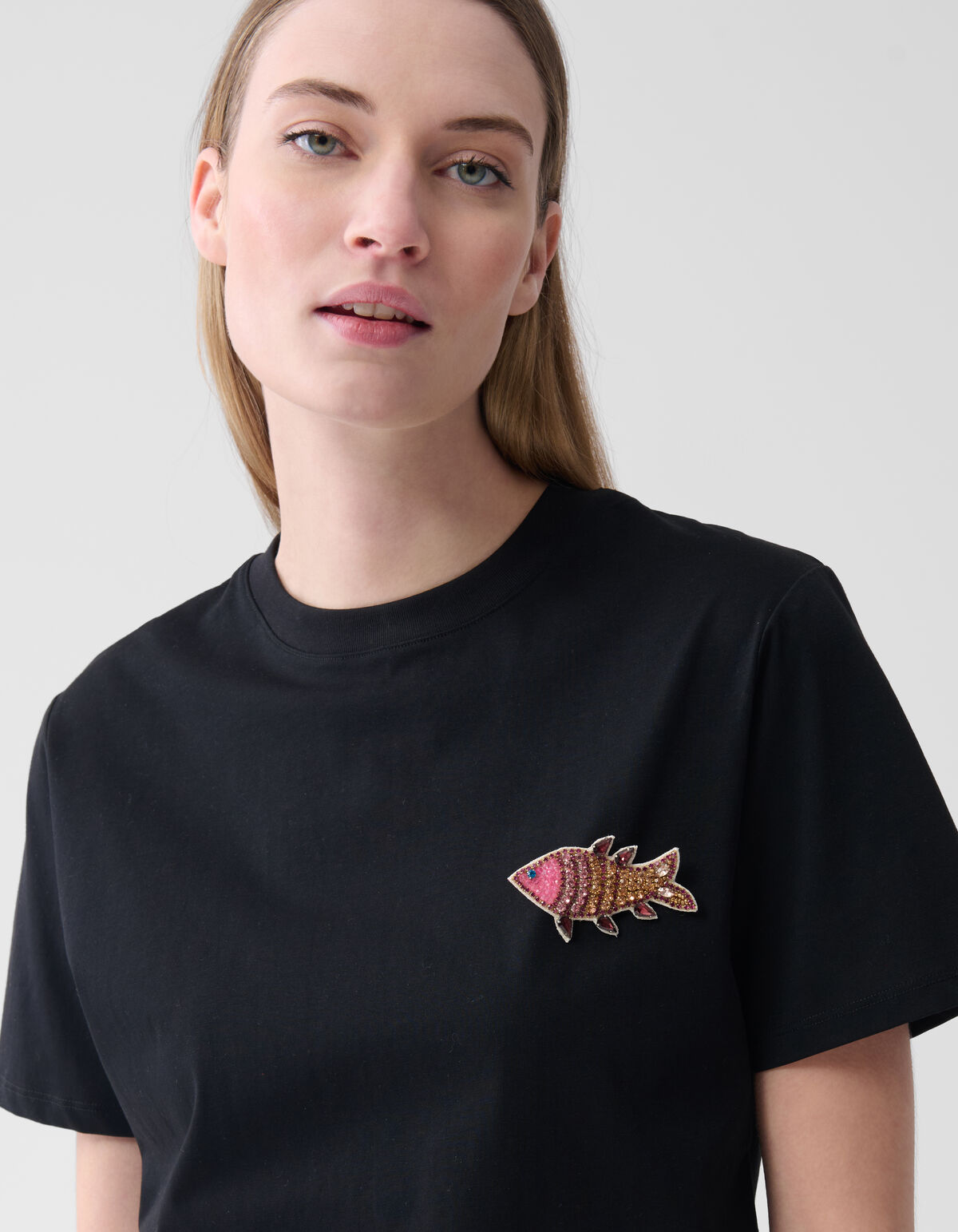 Perlenfisch-Brosche Rosa SHOEBY ACCESSOIRES