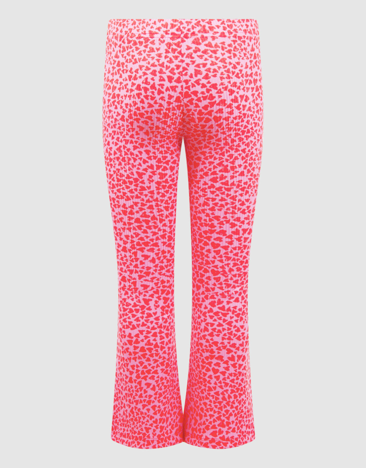 Rib Heart Flaired Legging Rosa SHOEBY GIRLS