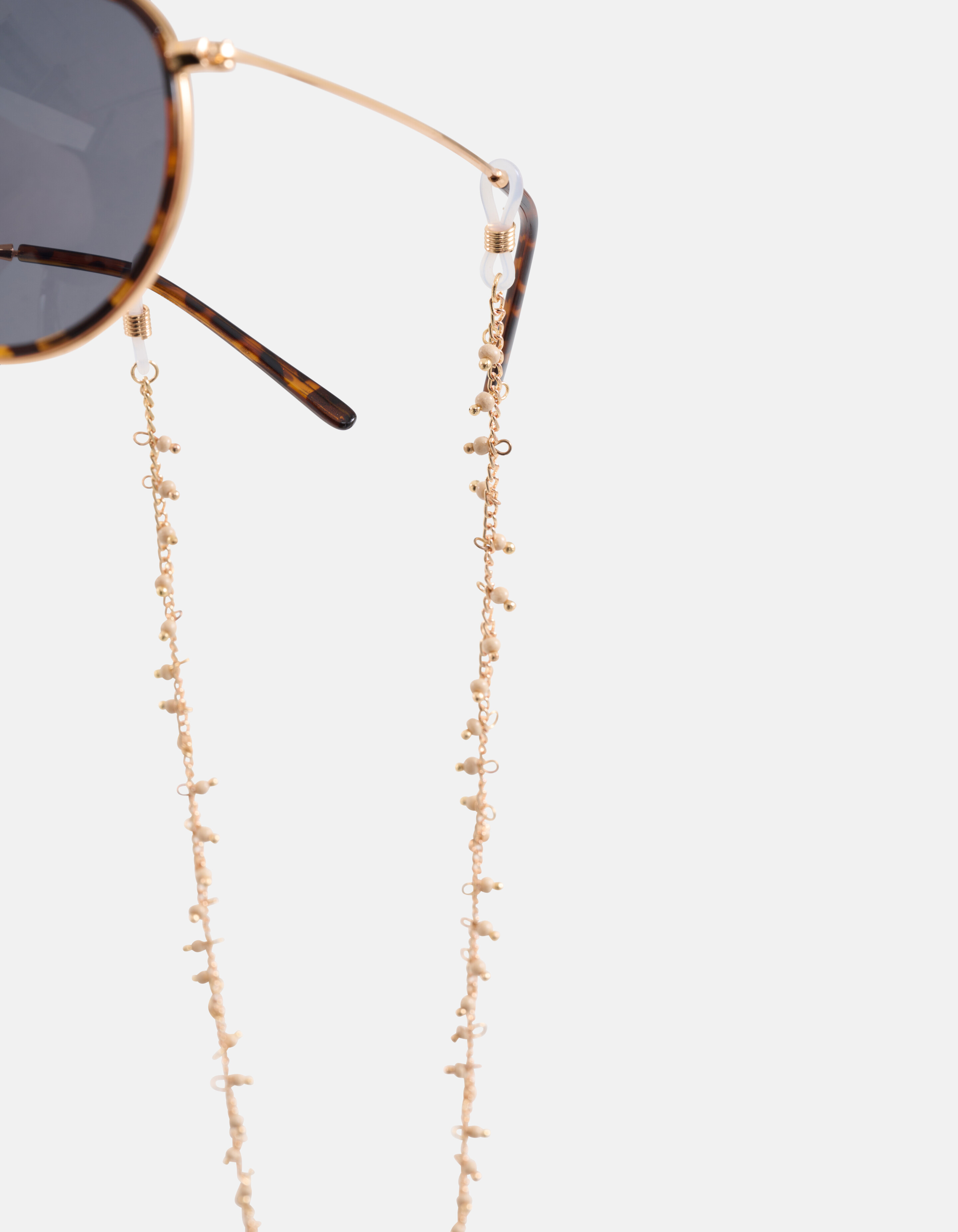 Perlen Sonnenbrillenschnur Off White SHOEBY ACCESSOIRES