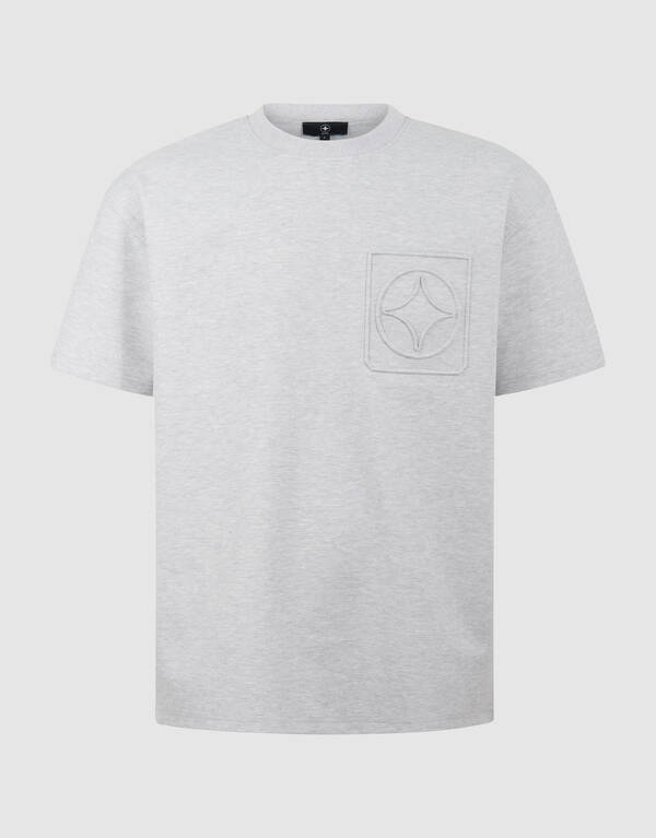 Logo Pocket T-Shirt Hellgrau SHOEBY MEN