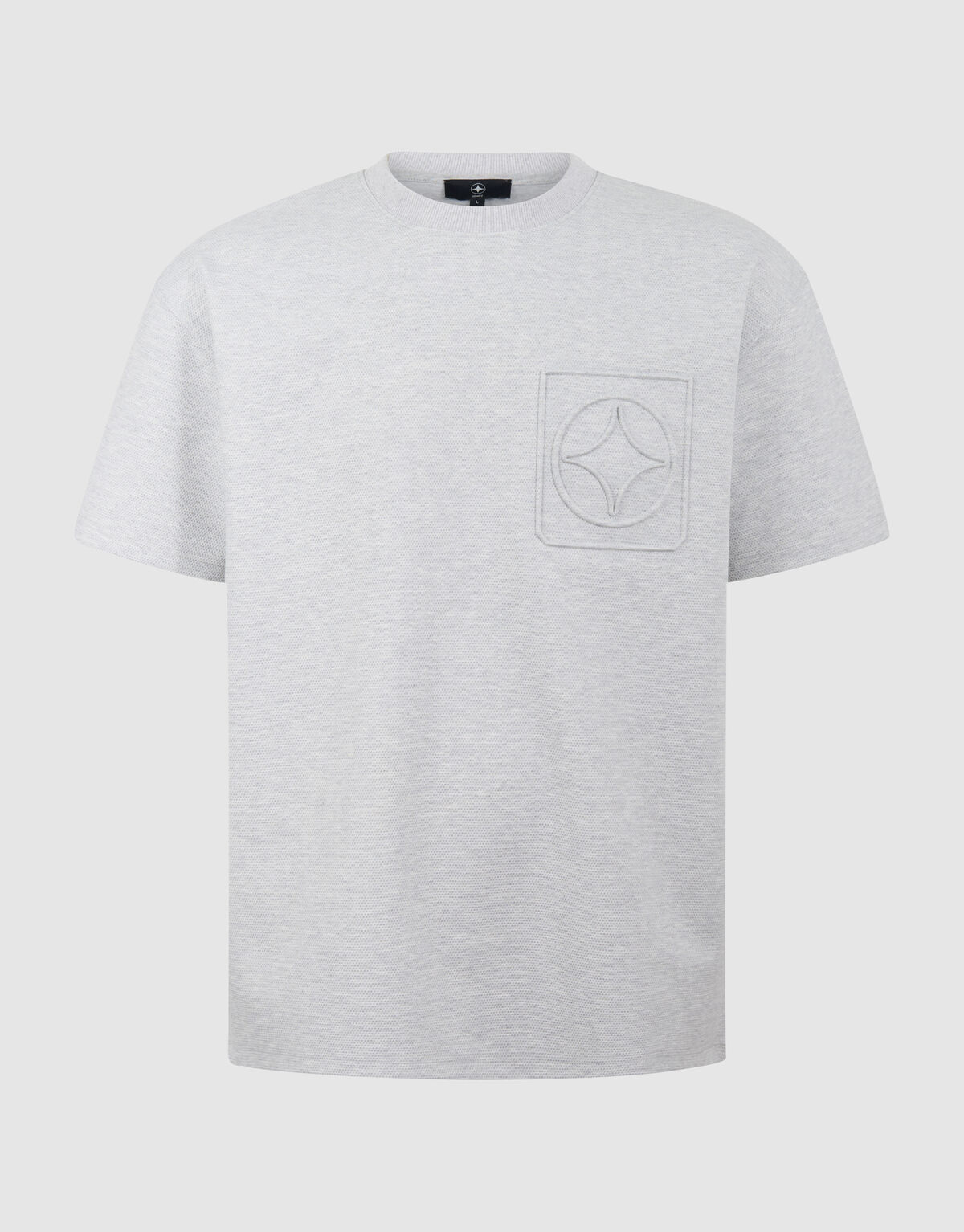 Logo Pocket T-Shirt Hellgrau SHOEBY MEN