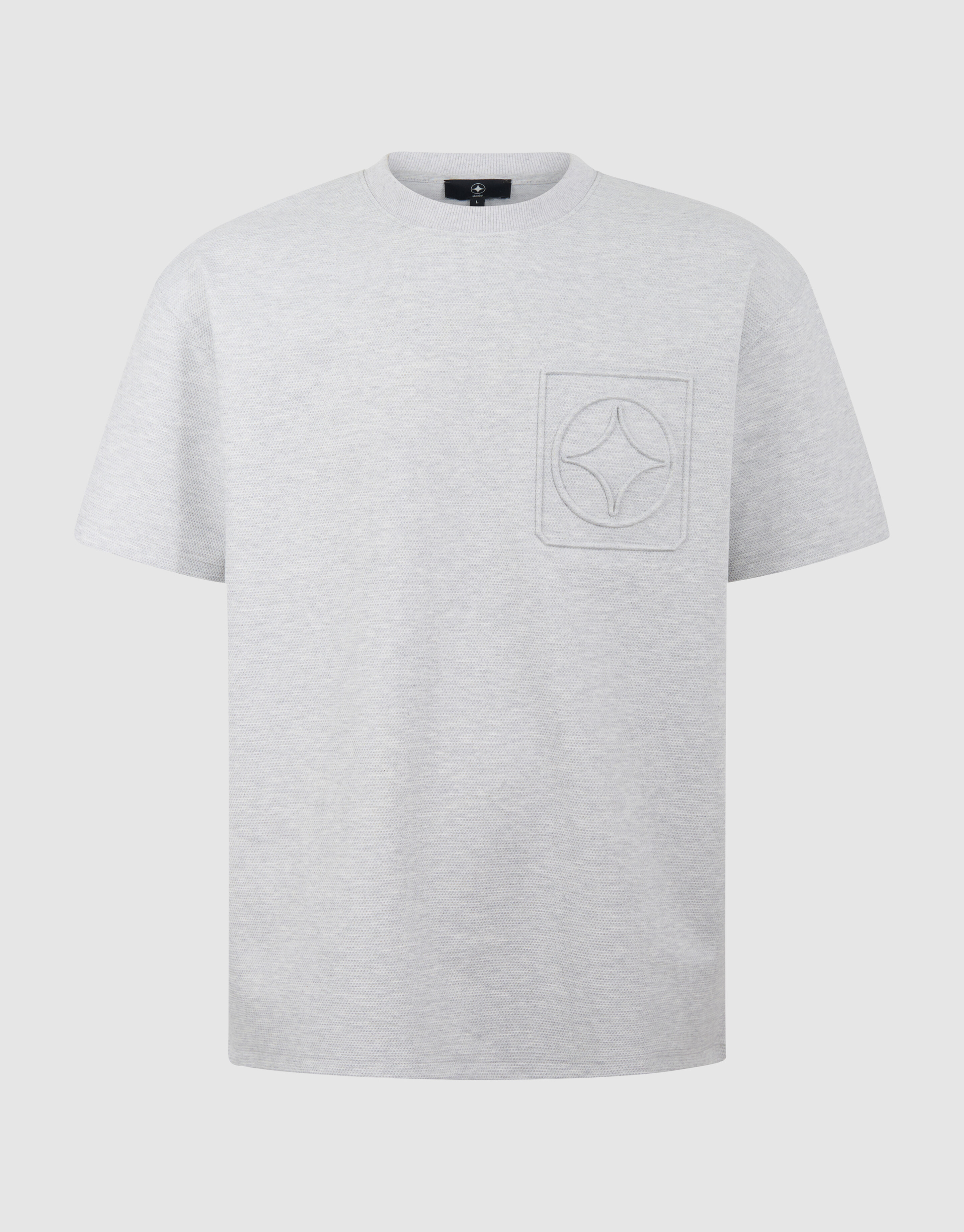 Logo Pocket T-Shirt Hellgrau SHOEBY MEN