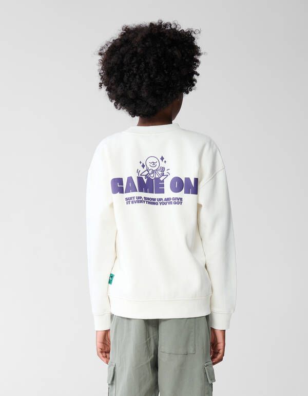 Game On Artwork Pullover Off White SHOEBY BOYS