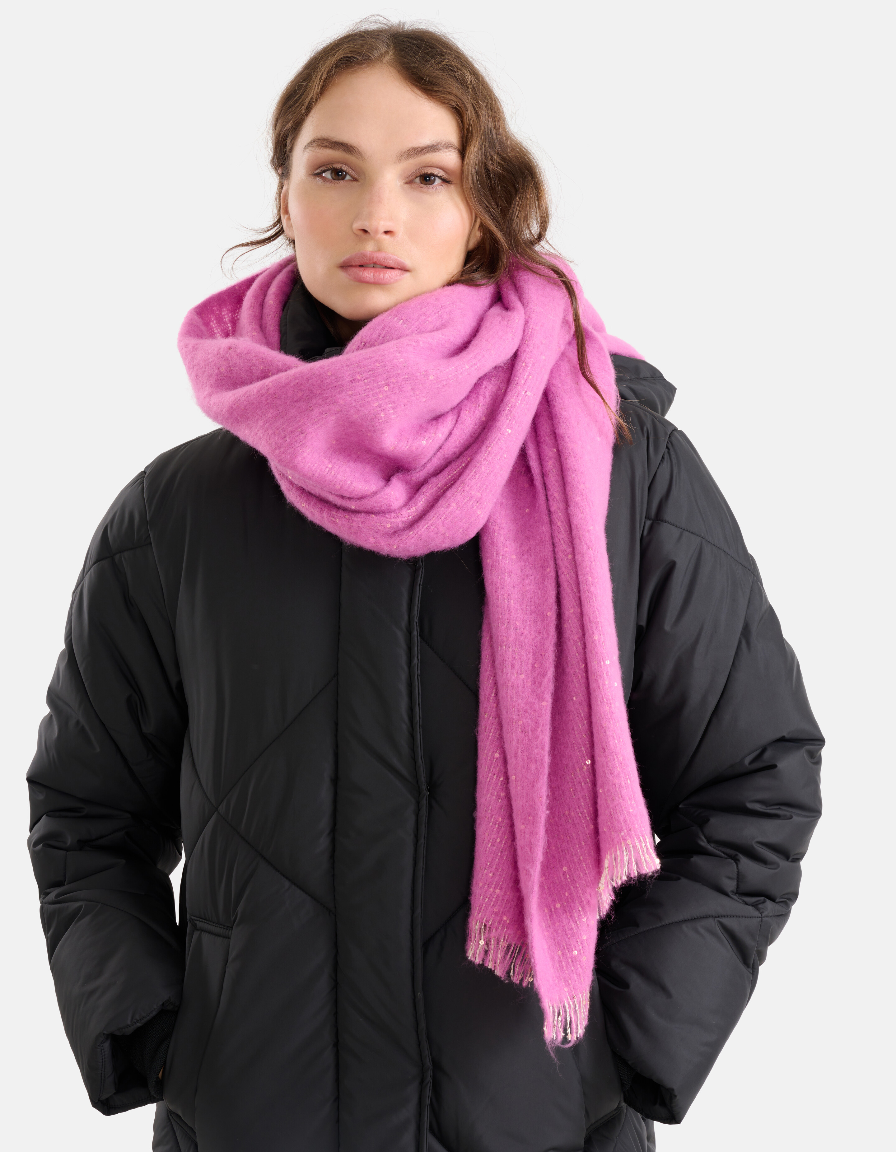 Paillettenschal Rosa SHOEBY ACCESSOIRES