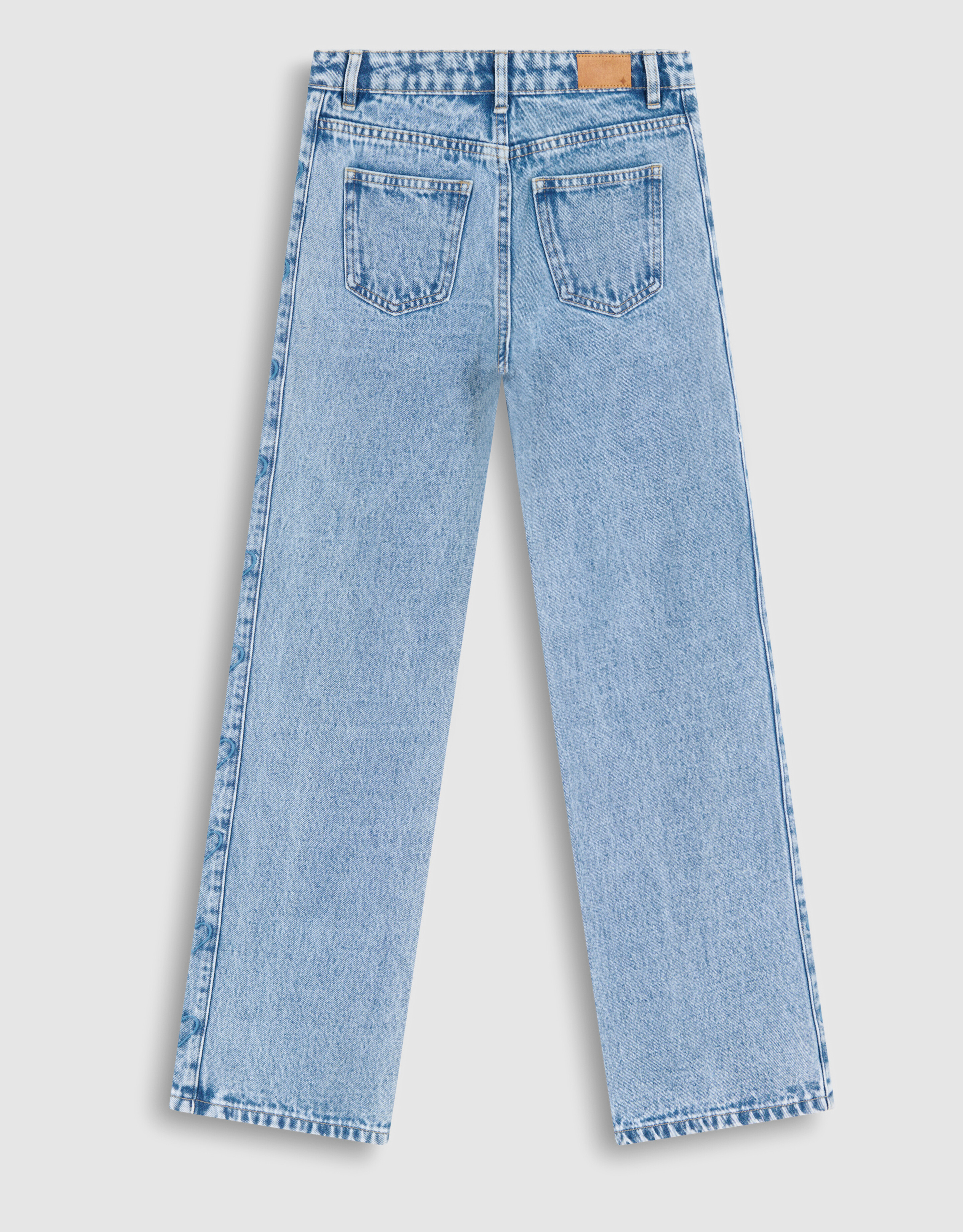 Herz Jeans mit weitem Bein Blau SHOEBY ACCESSOIRES