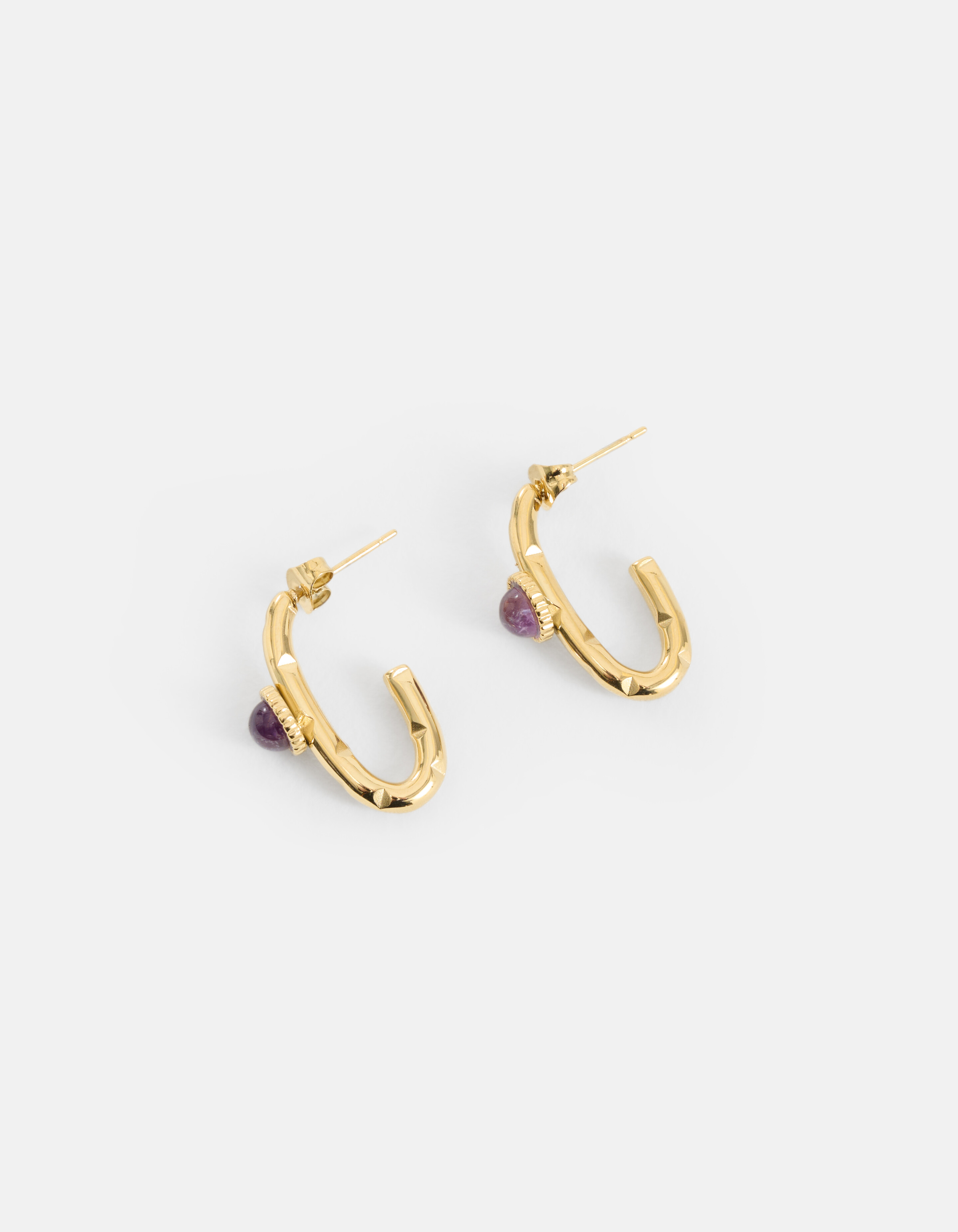 Ovale Reifen Ohrringe Gold SHOEBY ACCESSOIRES