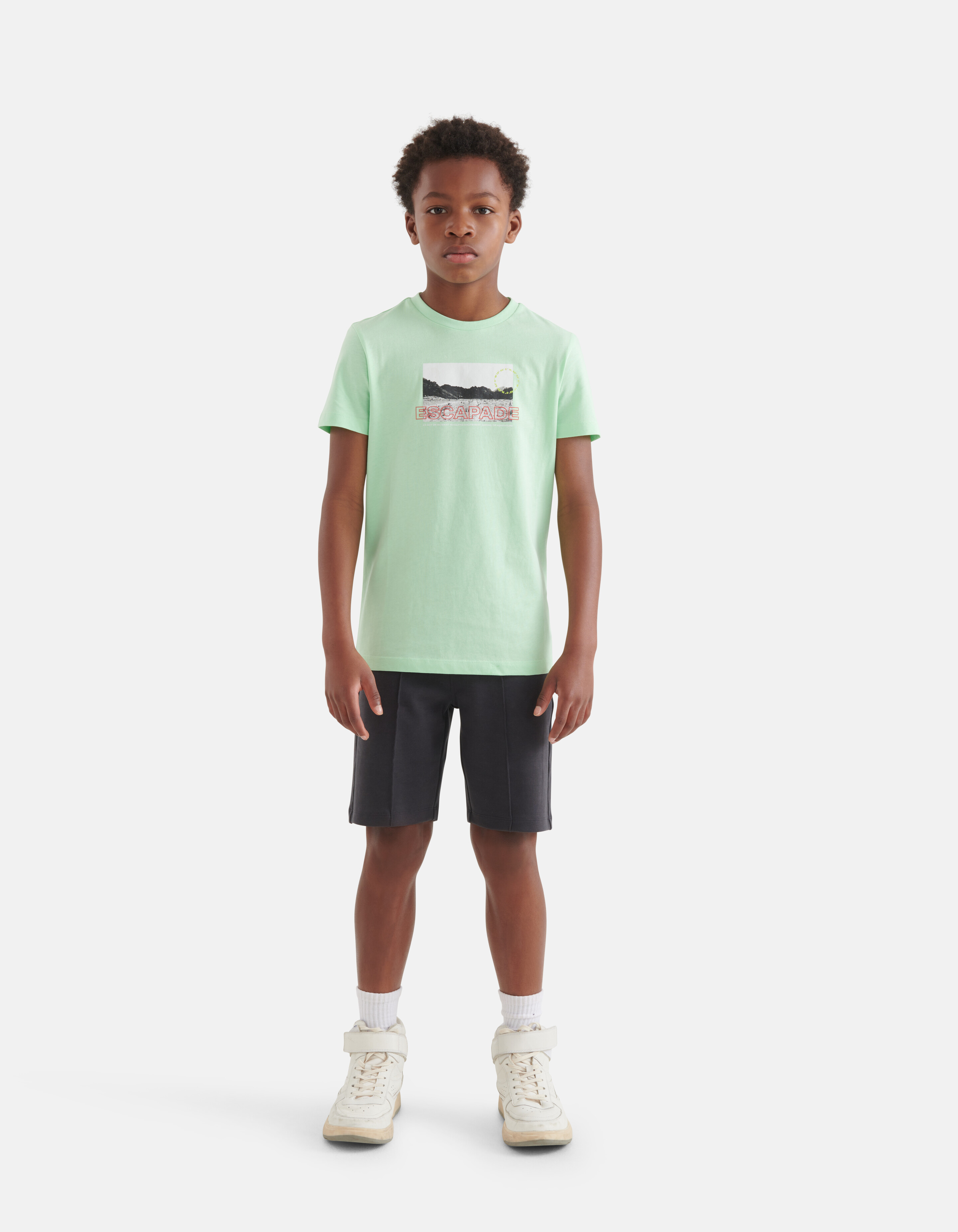 Artwork T-shirt Hellgrün SHOEBY BOYS