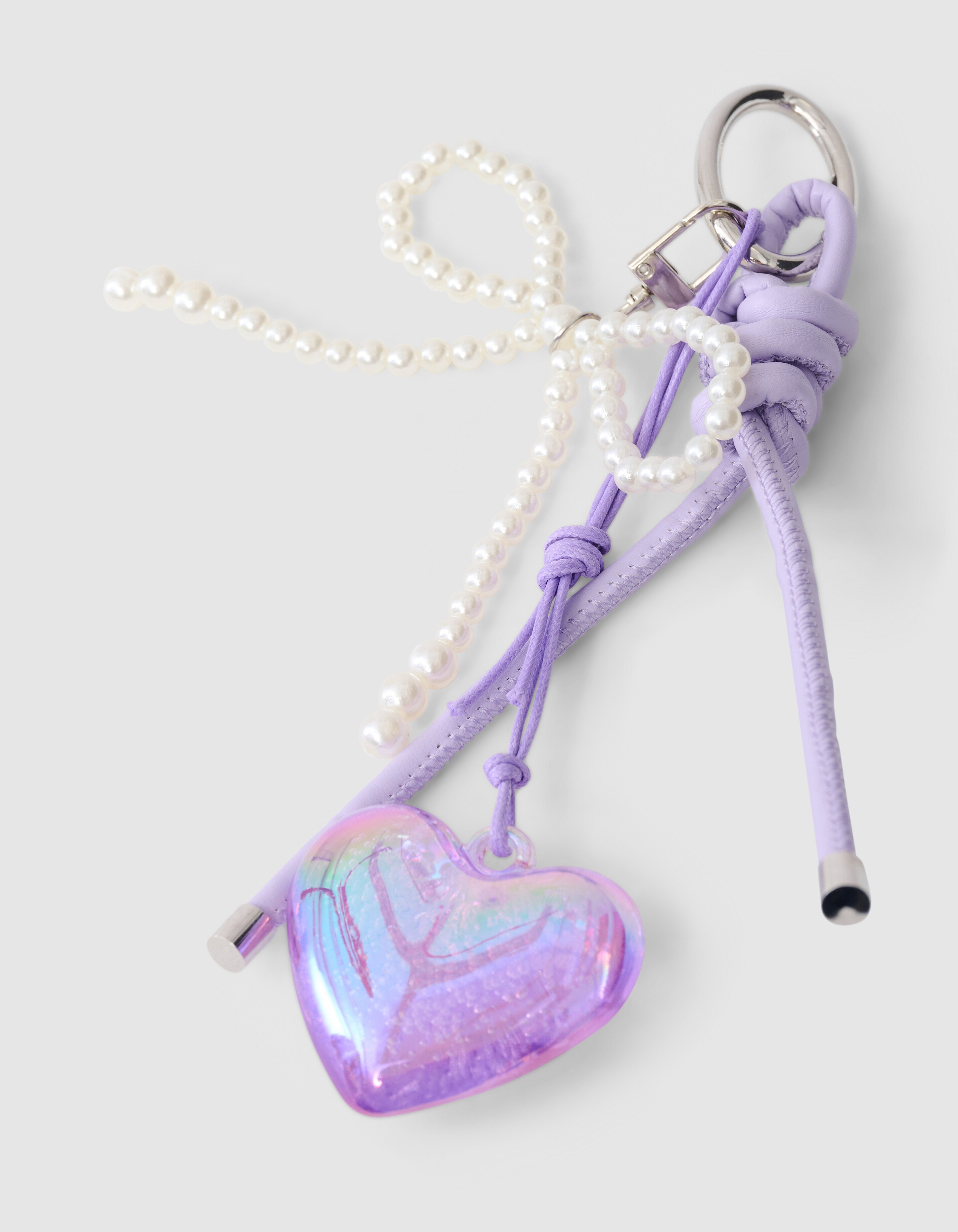 Lustiger Herz-Schlüsselanhänger, lila SHOEBY ACCESSOIRES