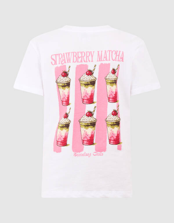 Matcha Artwork T-Shirt Wei&szlig; SHOEBY GIRLS