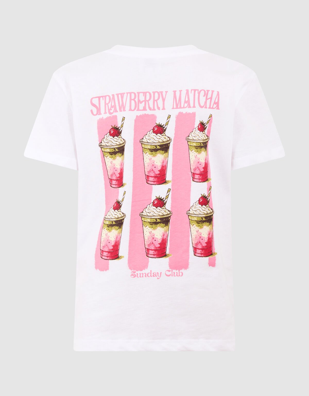 Matcha Artwork T-Shirt Wei&szlig; SHOEBY GIRLS