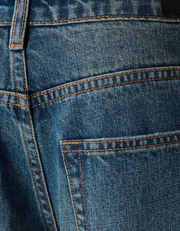 Varsity Ultra Wide Leg Jeans Dunkelblau SHOEBY BOYS