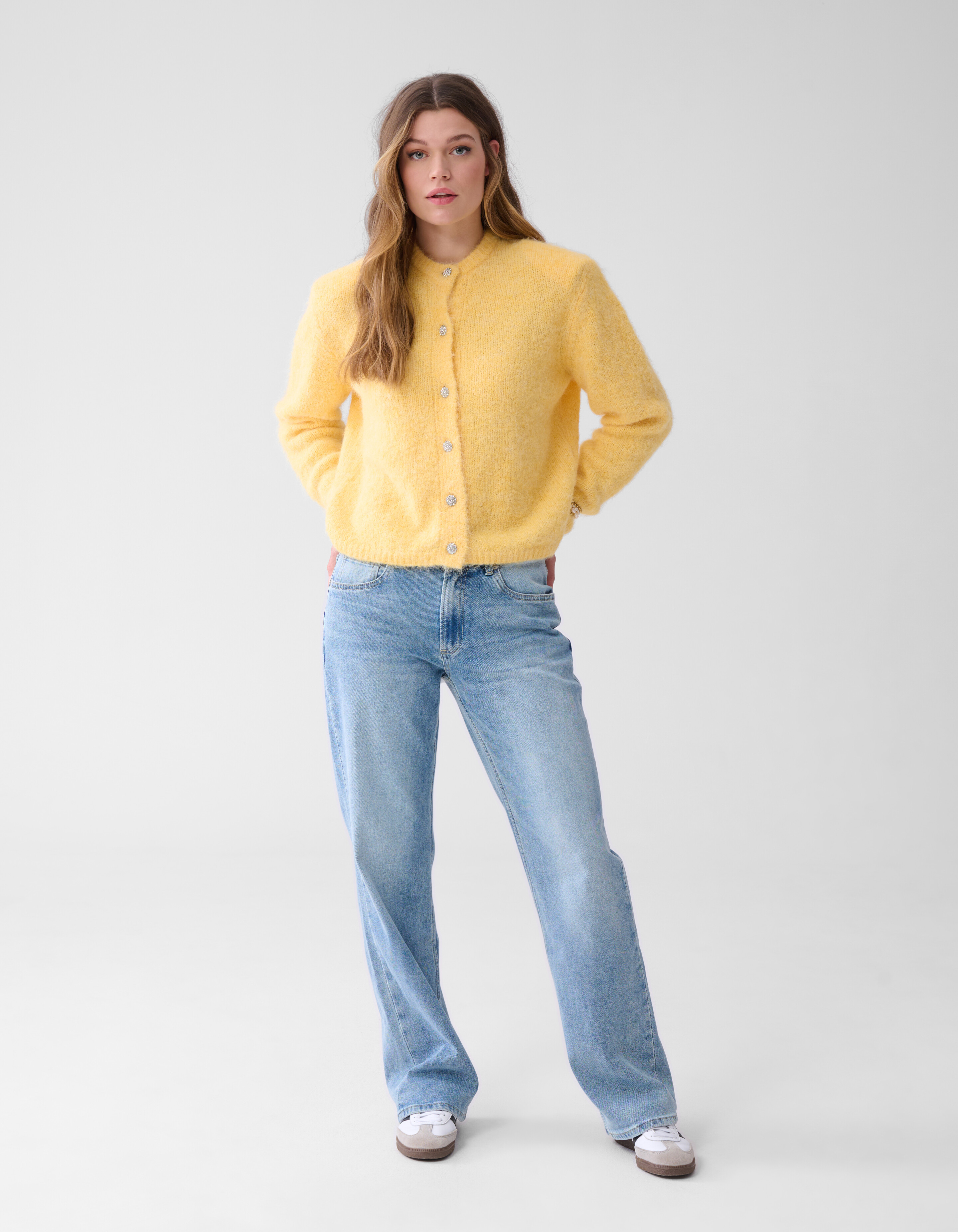 Weiche Strickjacke Gelb SHOEBY WOMEN