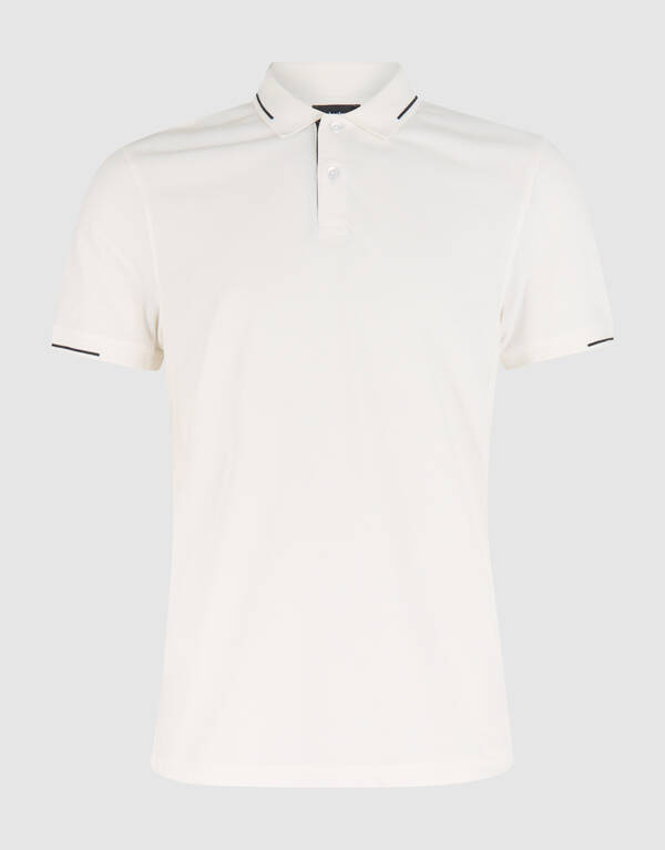 Pique Polo Off White SHOEBY MEN