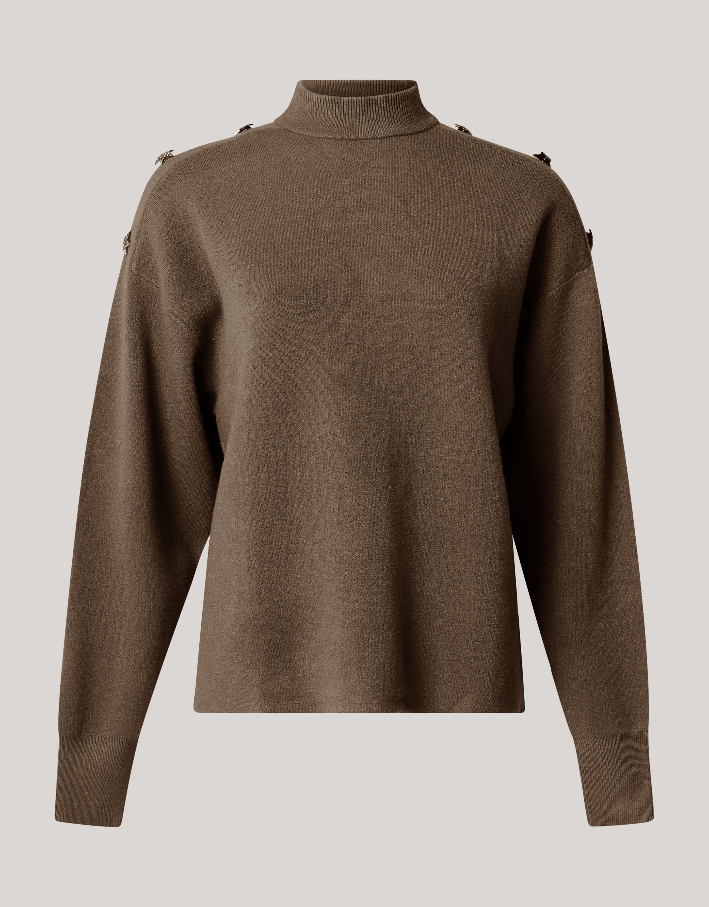 Knopfleiste Pullover Dunkelgrün SHOEBY WOMEN