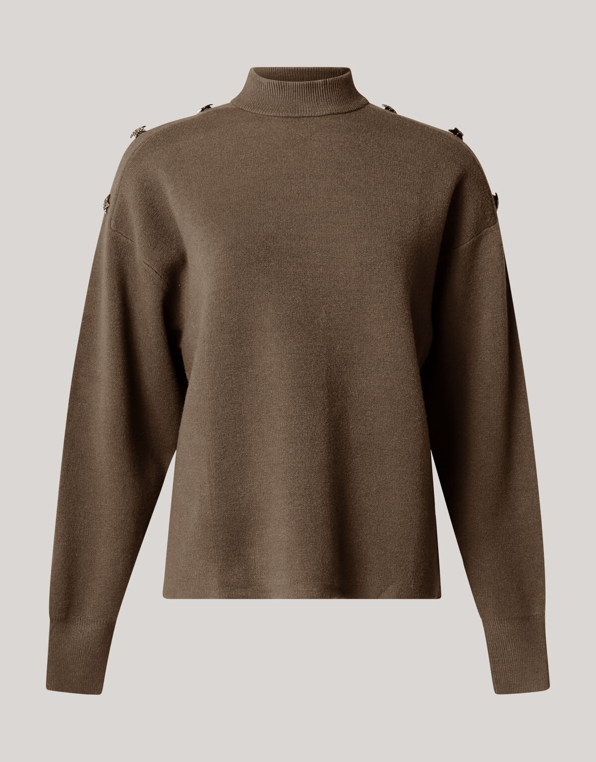 Knopfleiste Pullover Dunkelgrün SHOEBY WOMEN