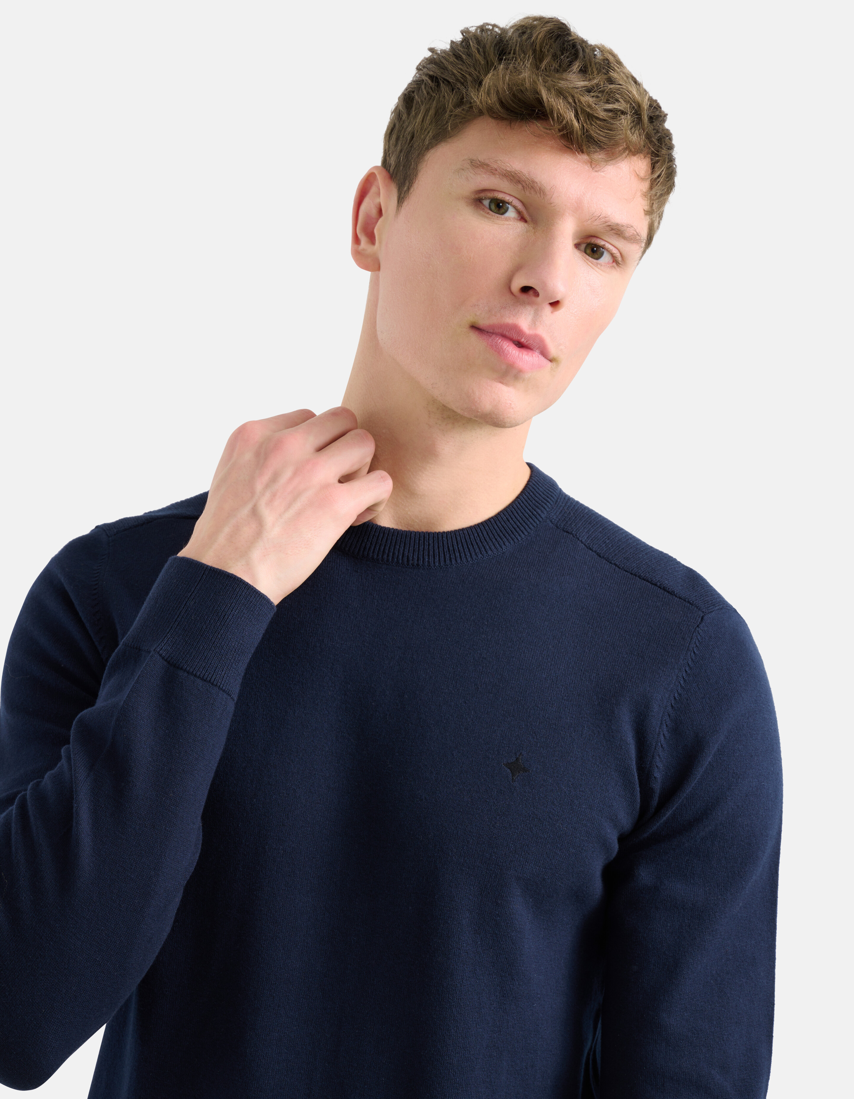 Rippenpullover Dunkelblau SHOEBY MEN