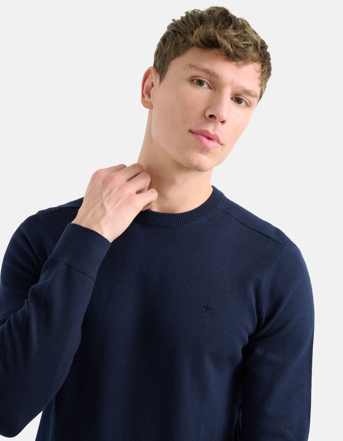 Rippenpullover Dunkelblau SHOEBY MEN