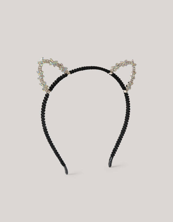 Strass-Haarband Katze Schwarz SHOEBY ACCESSOIRES