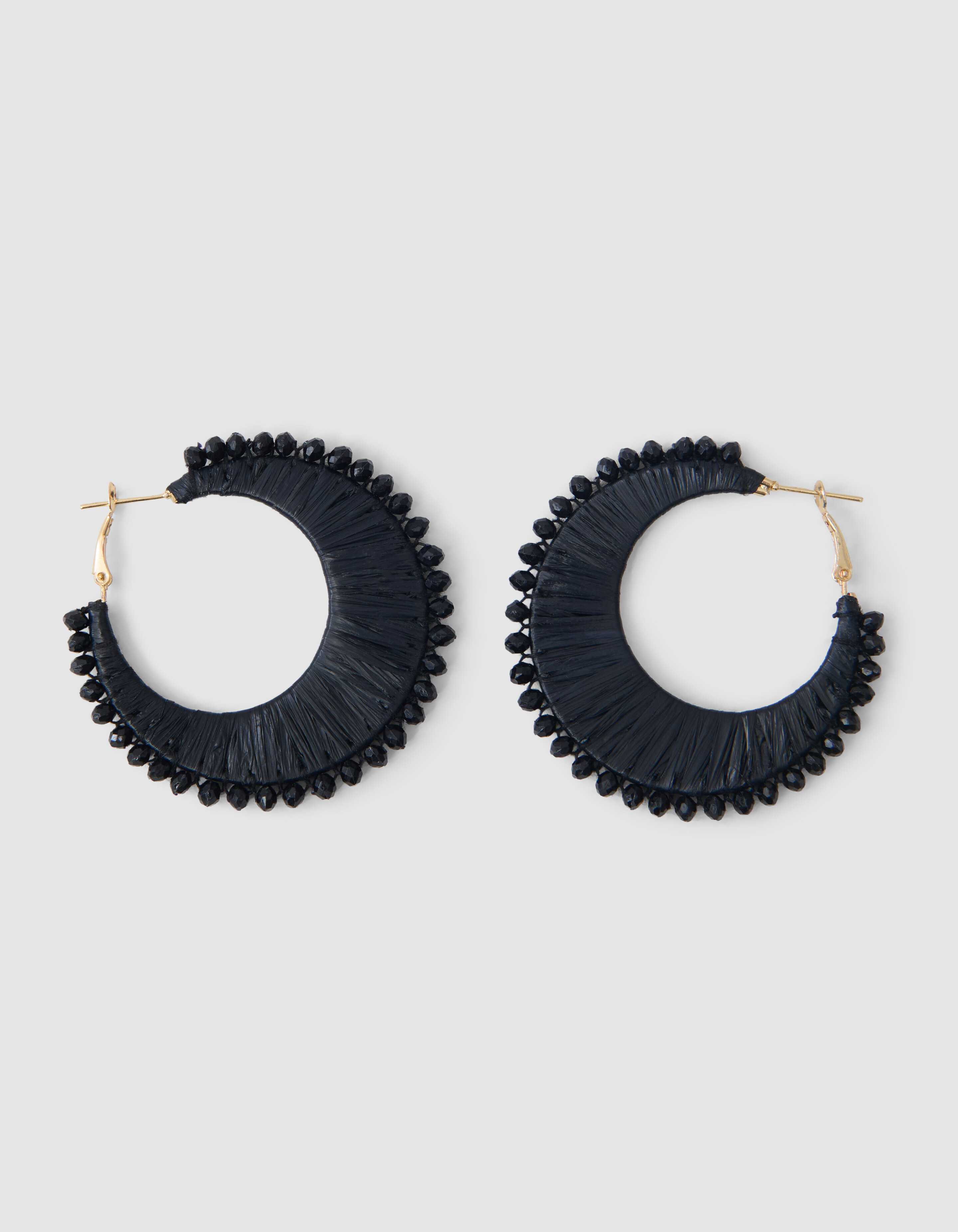 Perlenohrringe Schwarz SHOEBY ACCESSOIRES