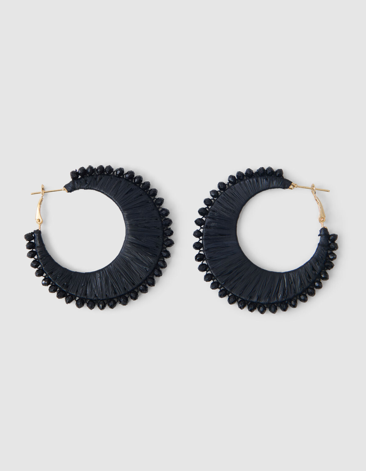 Perlenohrringe Schwarz SHOEBY ACCESSOIRES