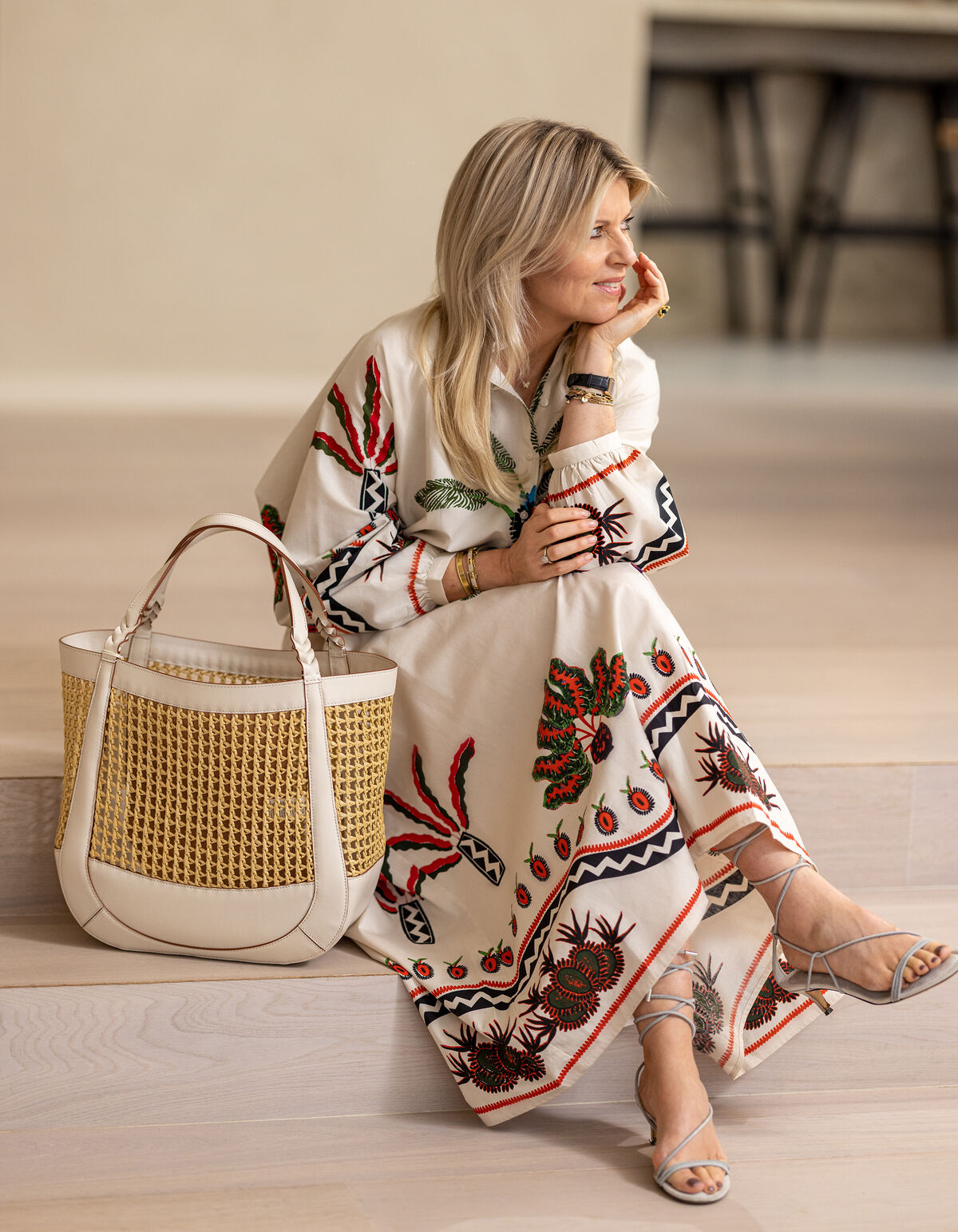 Bedruckte Bluse Off White von Lonneke SHOEBY WOMEN