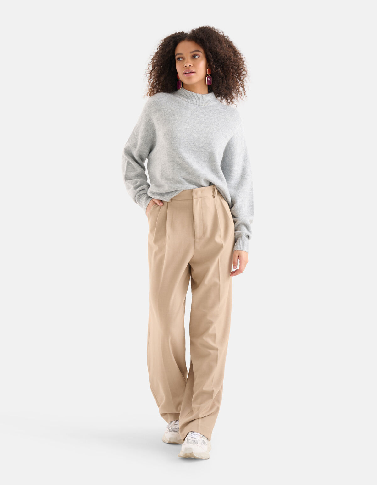 Pullover Hellgrau SHOEBY WOMEN