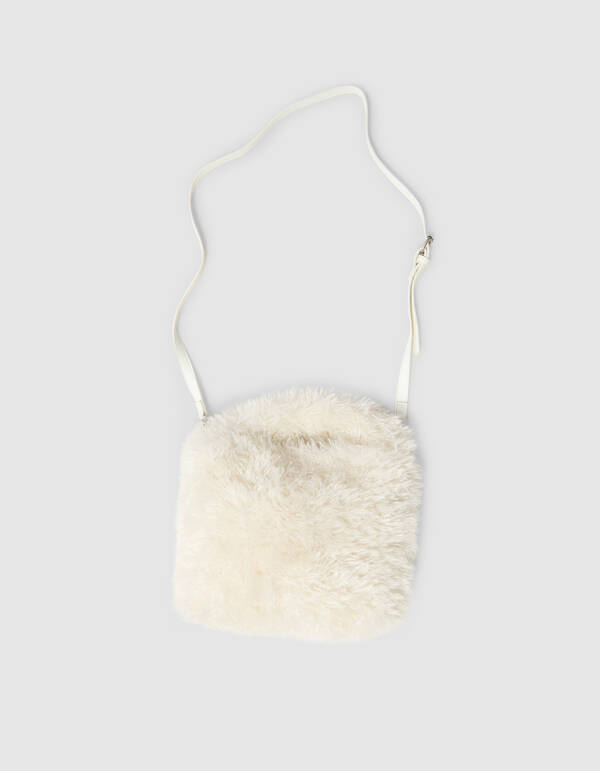 Fluffy Fur Tasche Gebrochenes Weiß SHOEBY ACCESSOIRES