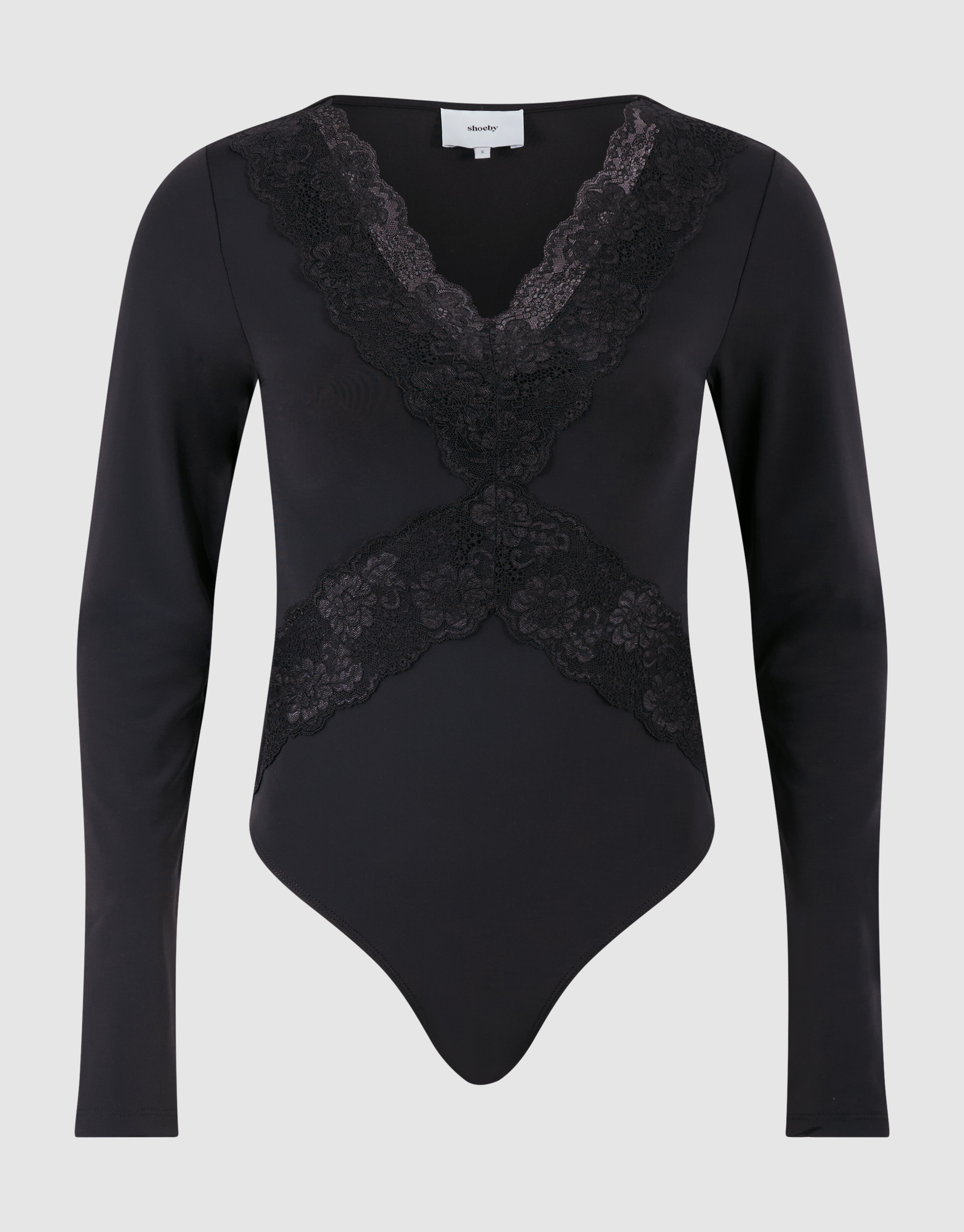 Schwarzer Body aus Spitzenmix SHOEBY WOMEN