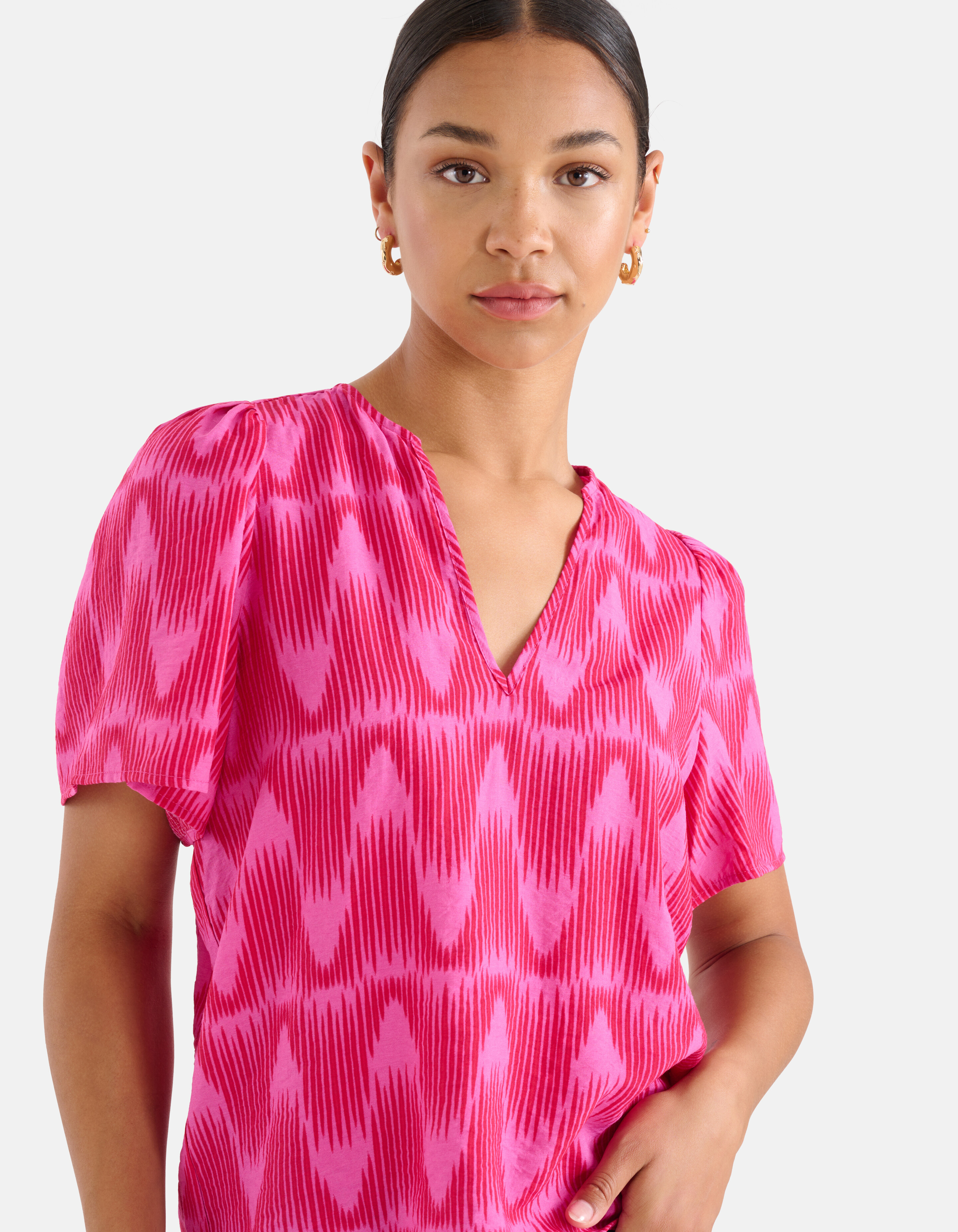 Grafikdruck-Top Rosa SHOEBY WOMEN